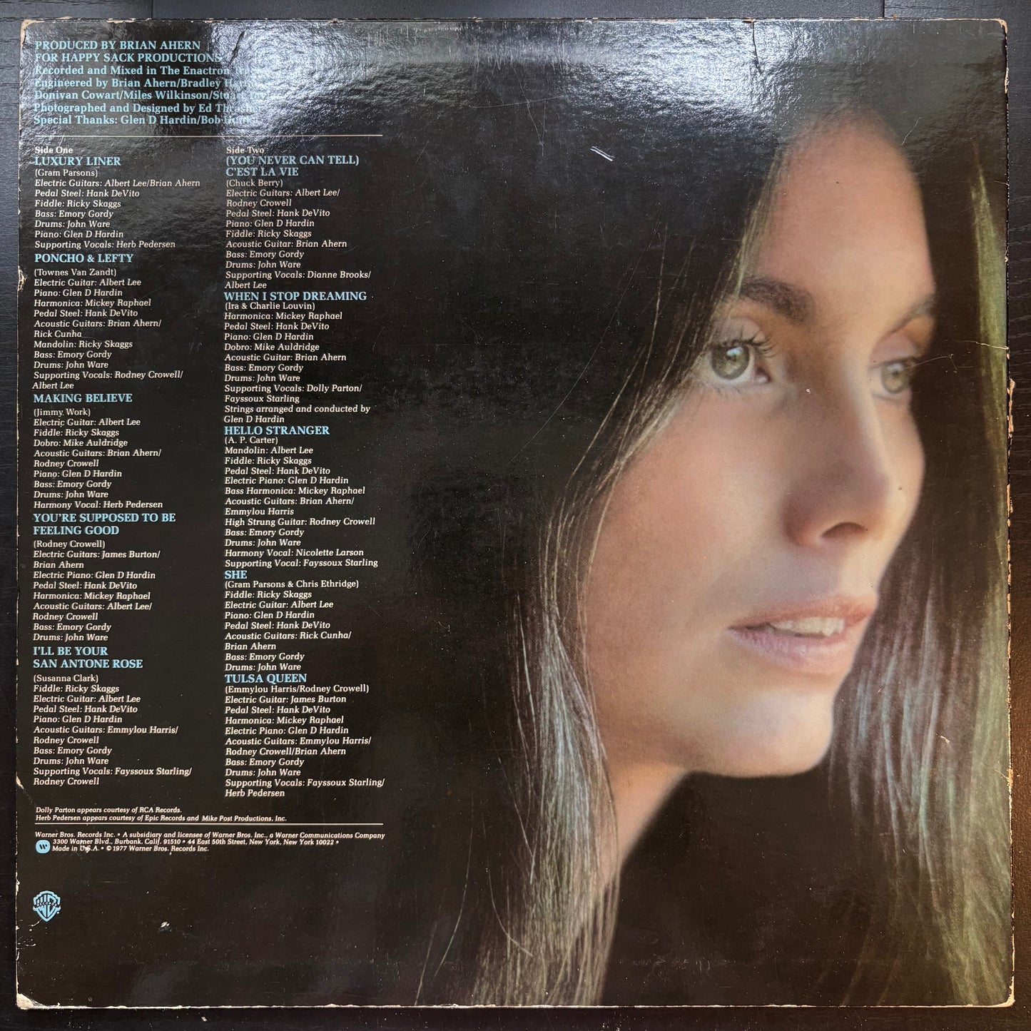 Emmylou Harris, "Luxury Liner" [VG Used]