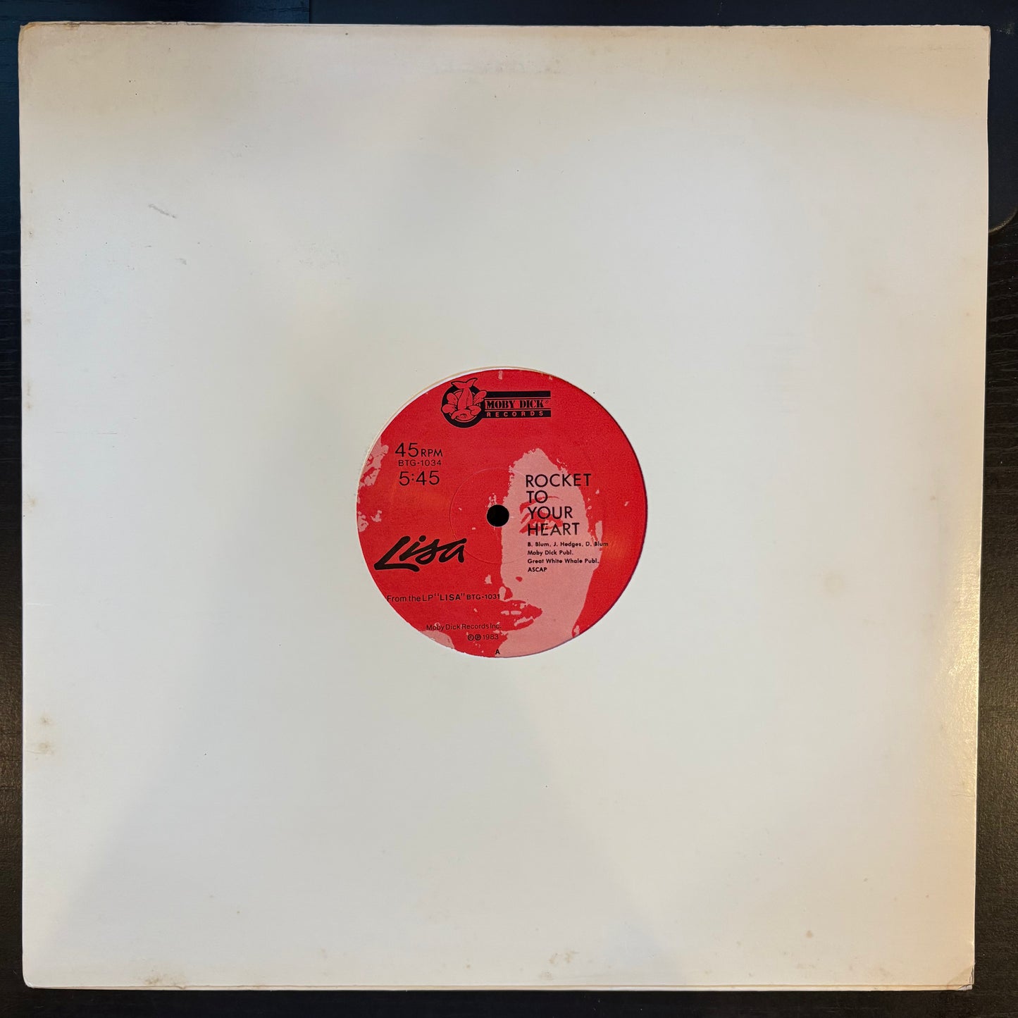 Lisa, "Rocket to Your Heart" (12") [VG+ Used]