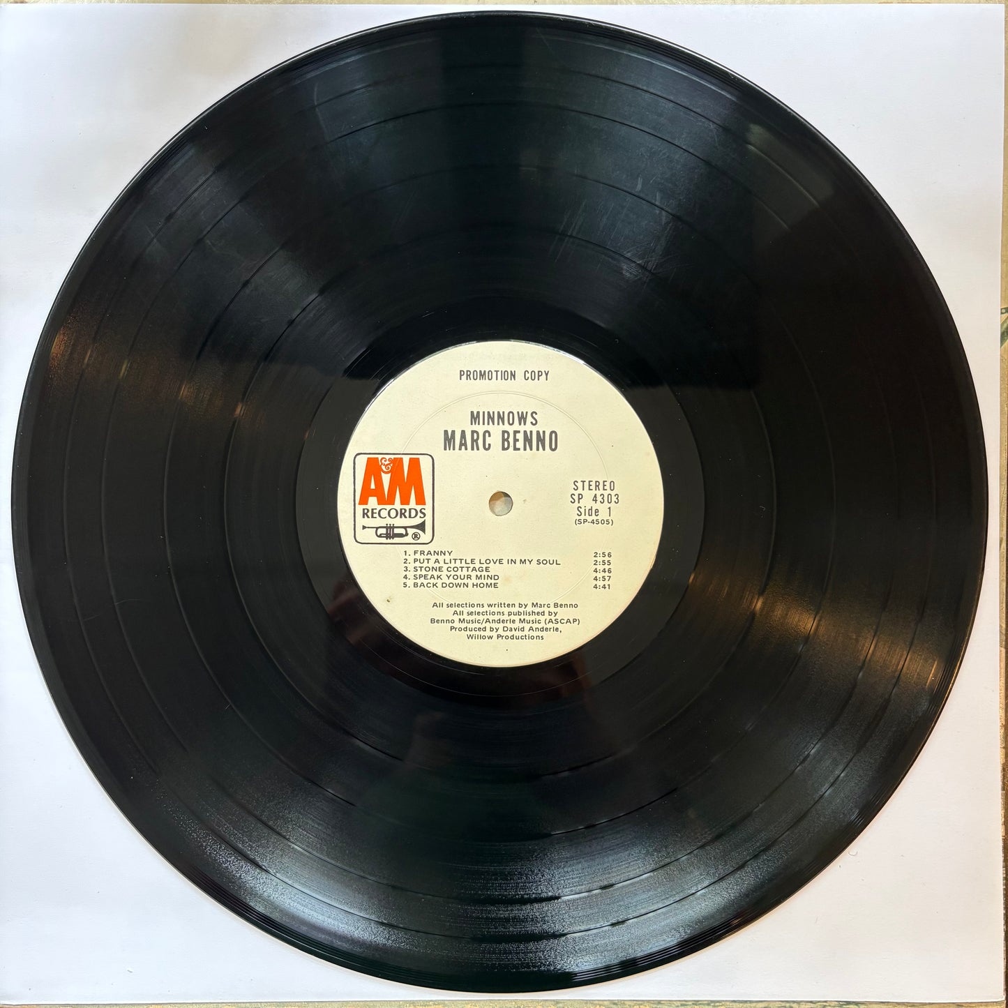 Marc Benno, "Minnows" (Promo) [VG Used]