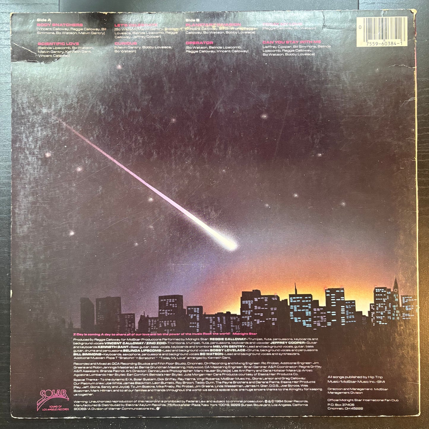 Midnight Star, "Planetary Invasion" [VG Used]