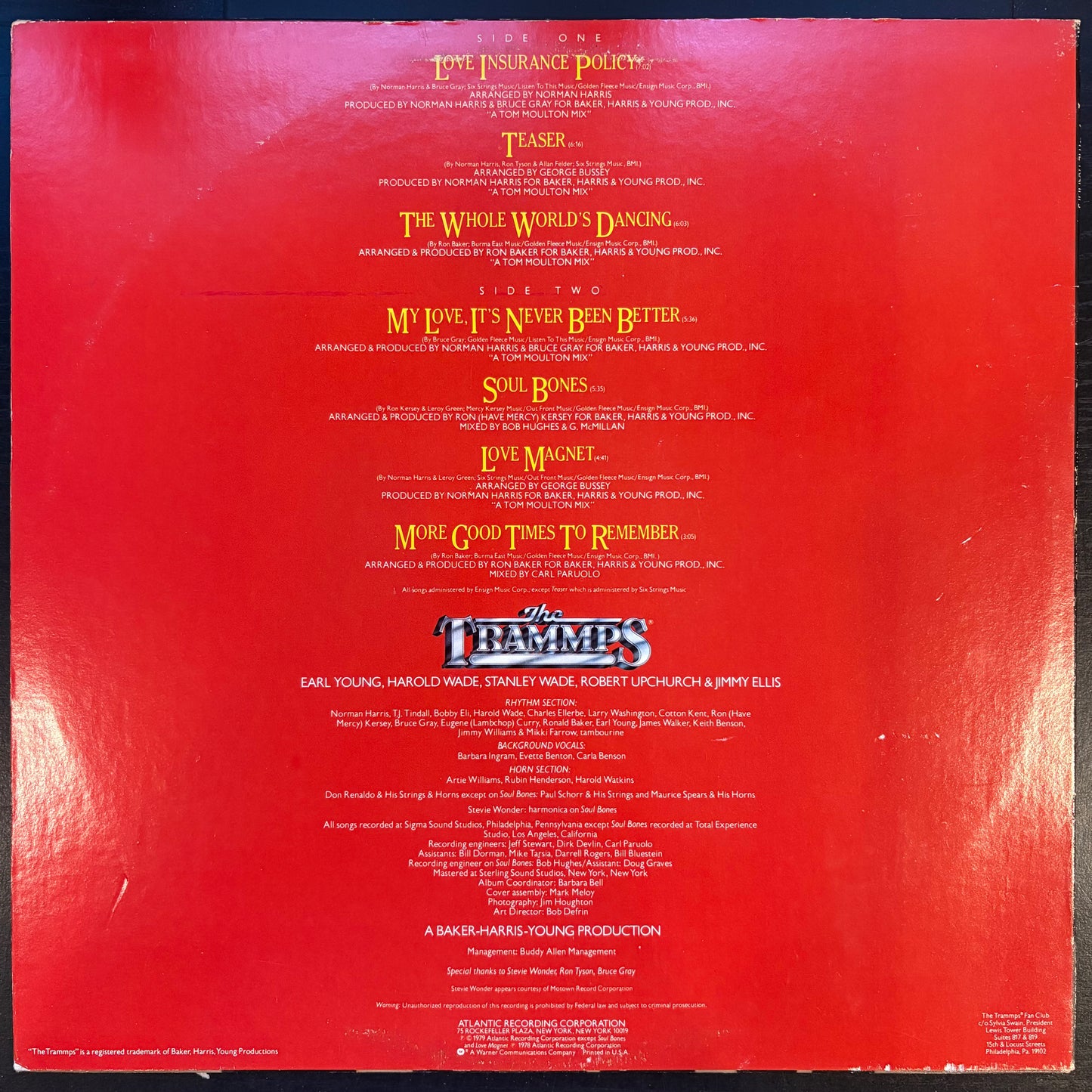 Trammps, "The Whole World's Dancing" [VG+ Used]