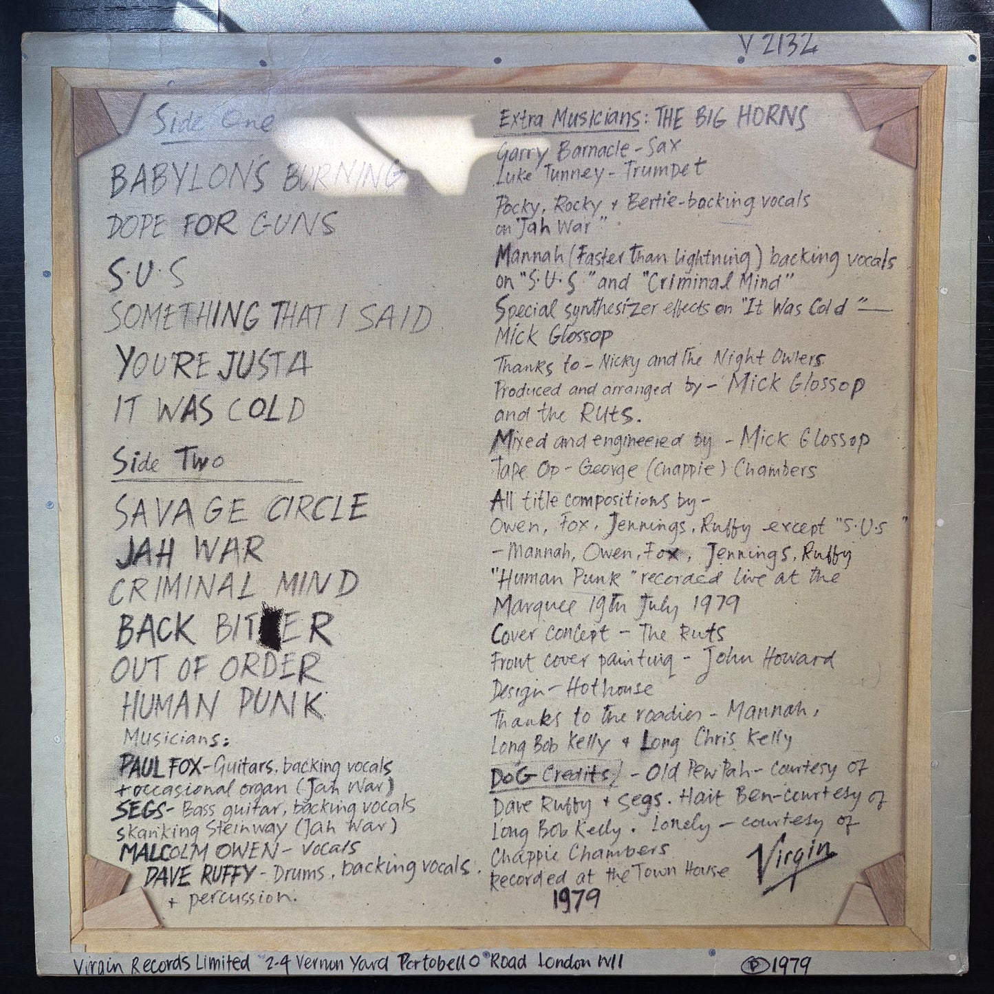 Ruts, "The Crack" [VG Used]