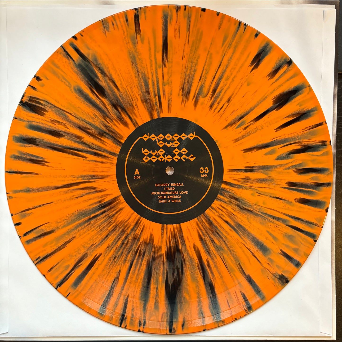 Damaged Bug, "Bug on Yonkers" (Orange & Black Vinyl) [EX Used]