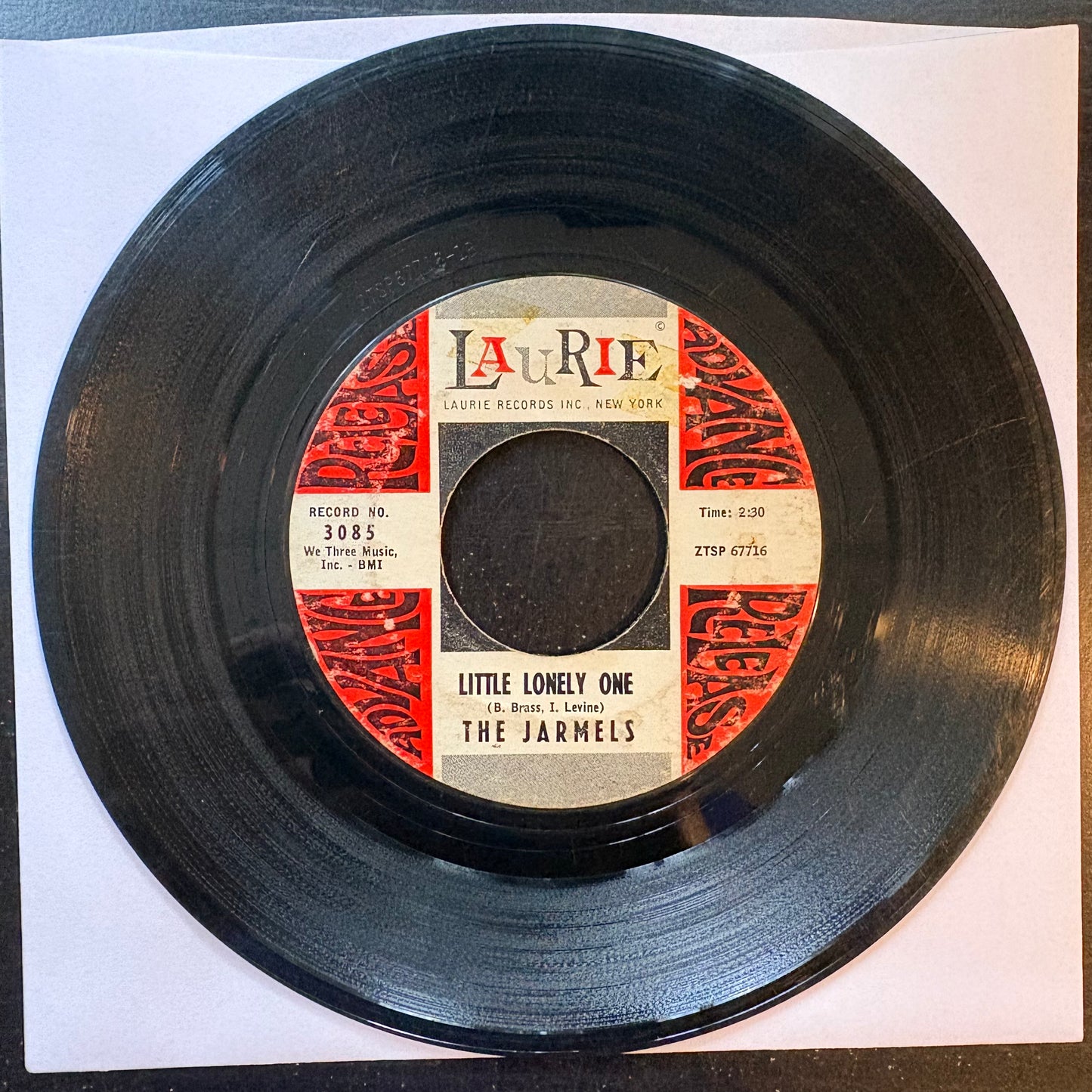 Jarmels, "Little Lonely One" (7") [G Used]