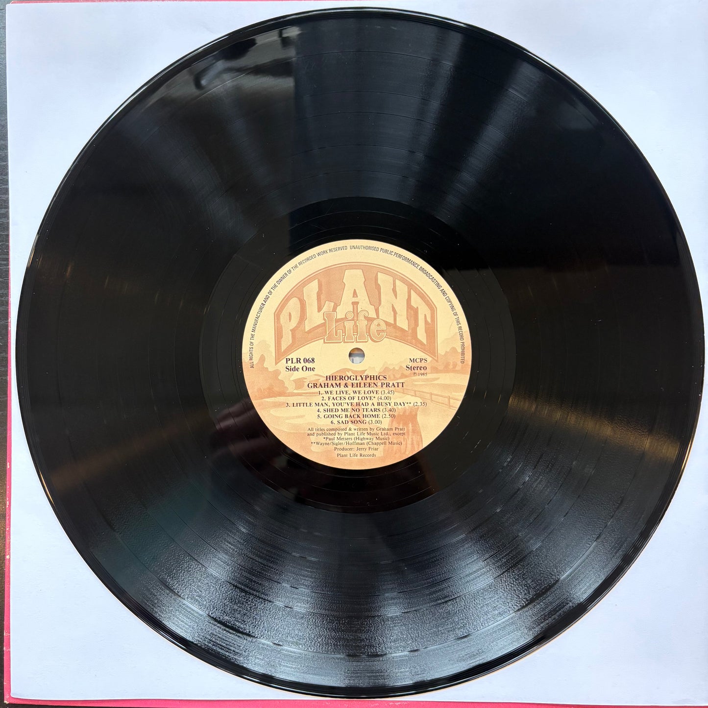 Graham & Eileen Pratt, "Hieroglyphics" [VG+ Used]