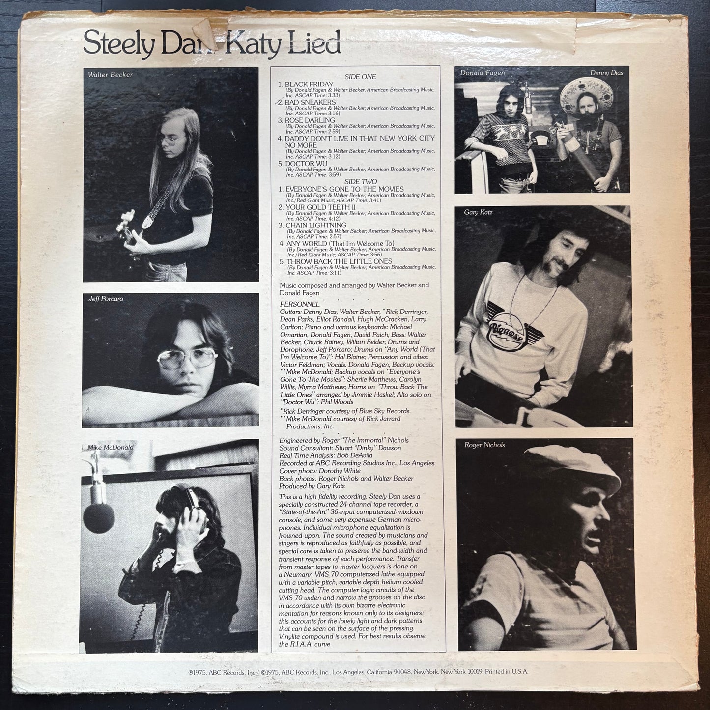 Steely Dan, "Katy Lied" (LP) [VG- Used]