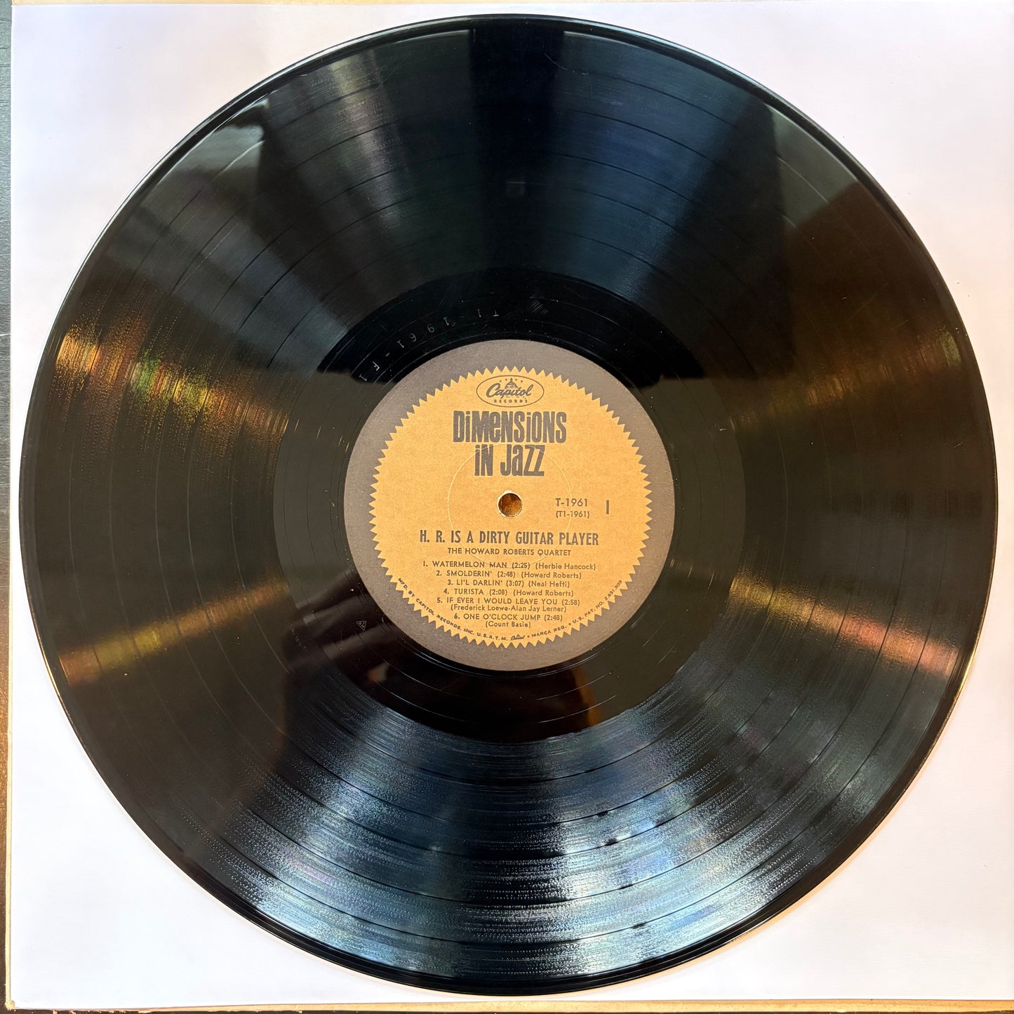 Howard Roberts Quartet, "H.R. Is a Dirty Guitar Player" (LP) (Mono) [VG- Used]
