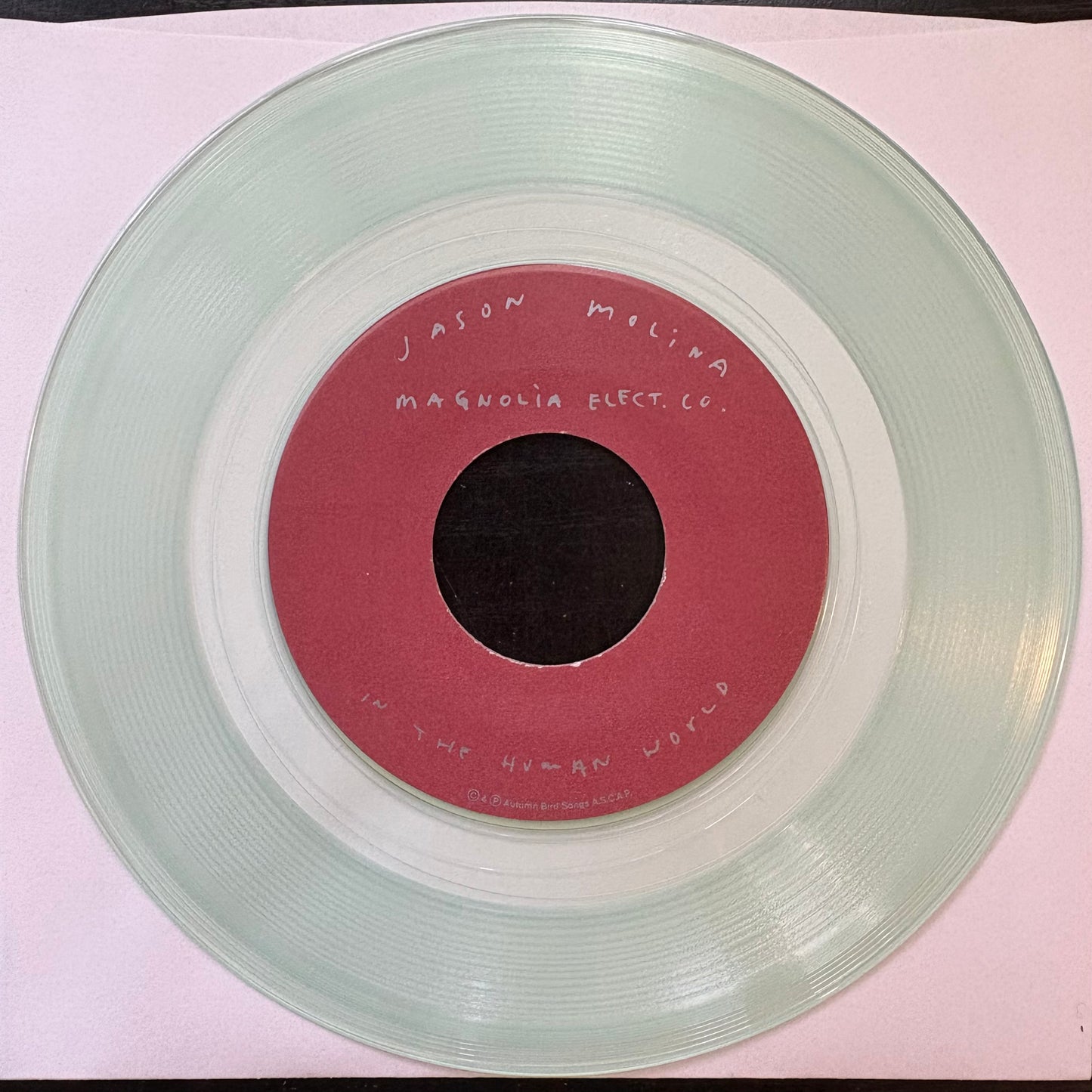 Jason Molina, "No Moon on the Water" (7") (Green Transparent Vinyl) [VG+ Used]