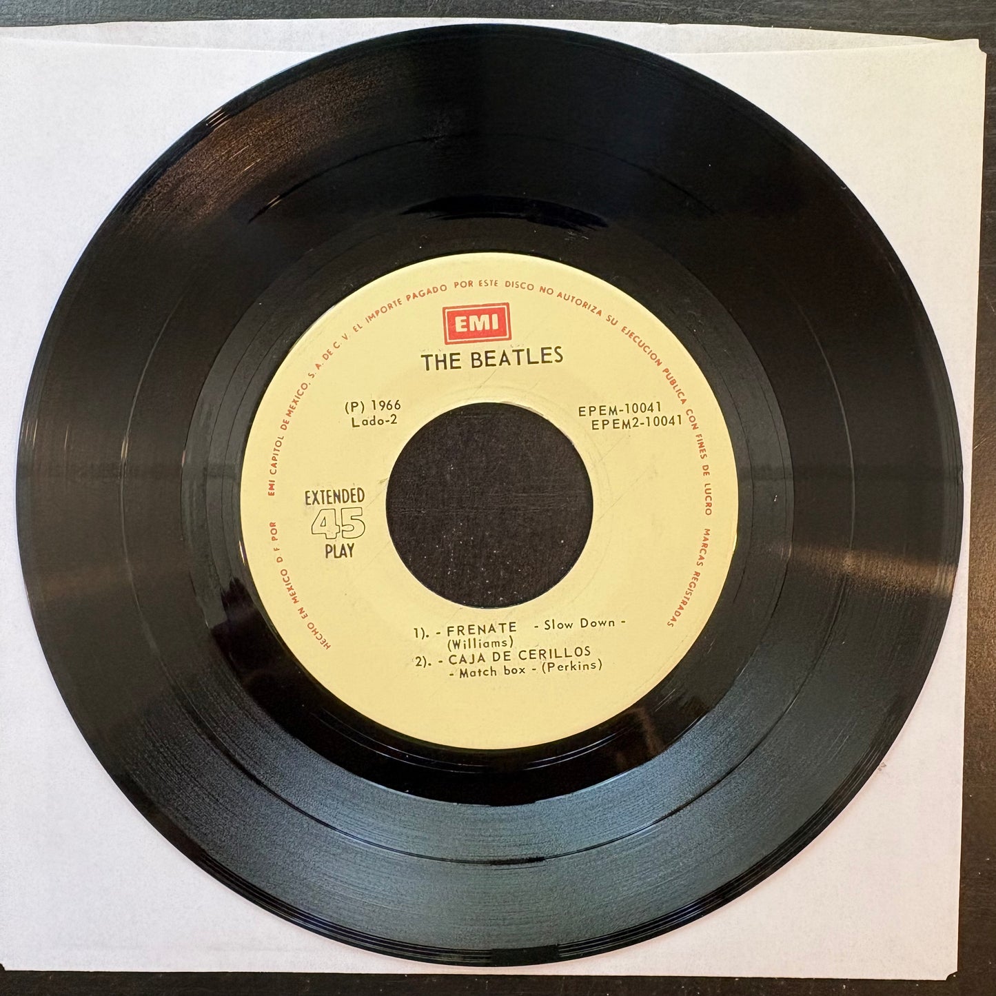 Beatles, "La Flaca Sally" (EP) (7") [VG+ Used]
