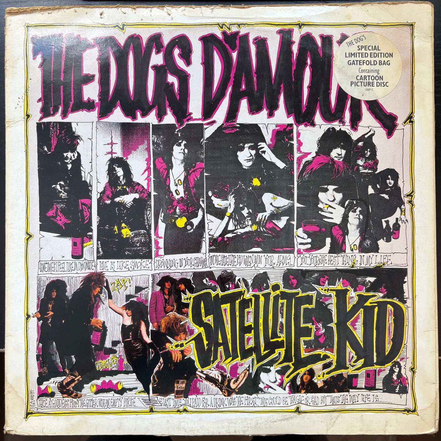 Dogs D'Amour, "Satellite Kid + Trail of Tears" (2 x Picture Disc 12") [VG- Used]