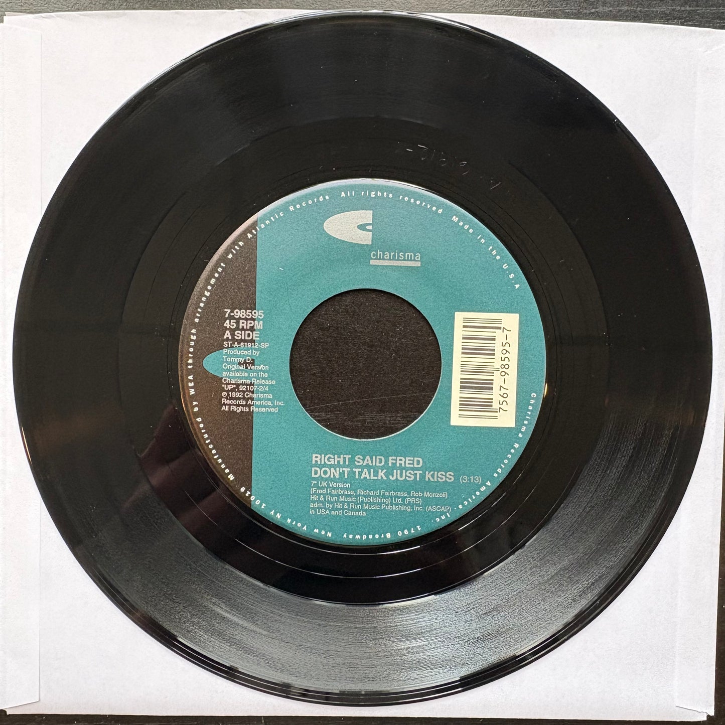 Right Said Fred, "Don't Talk Just Kiss" (7") [EX Used]