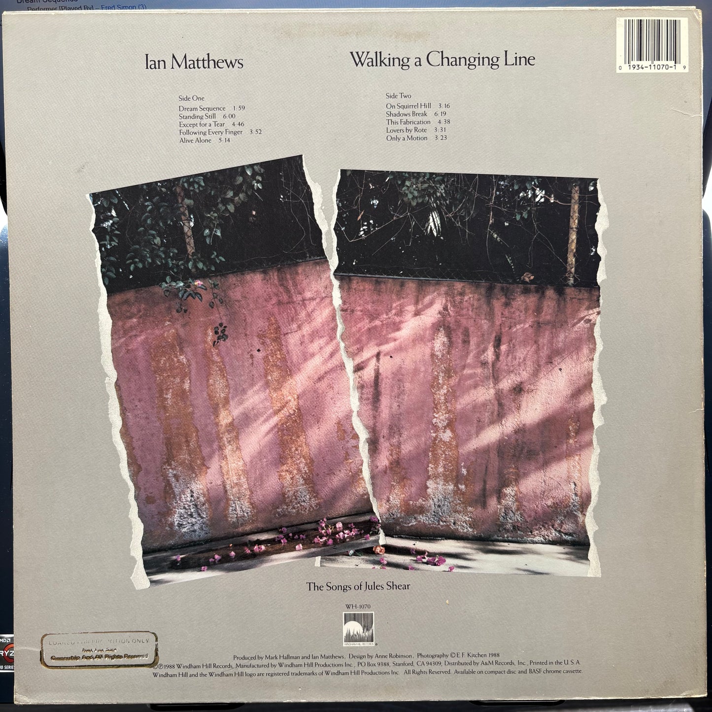 Ian Matthews, "Walking a Changing Line" [VG+ Used]