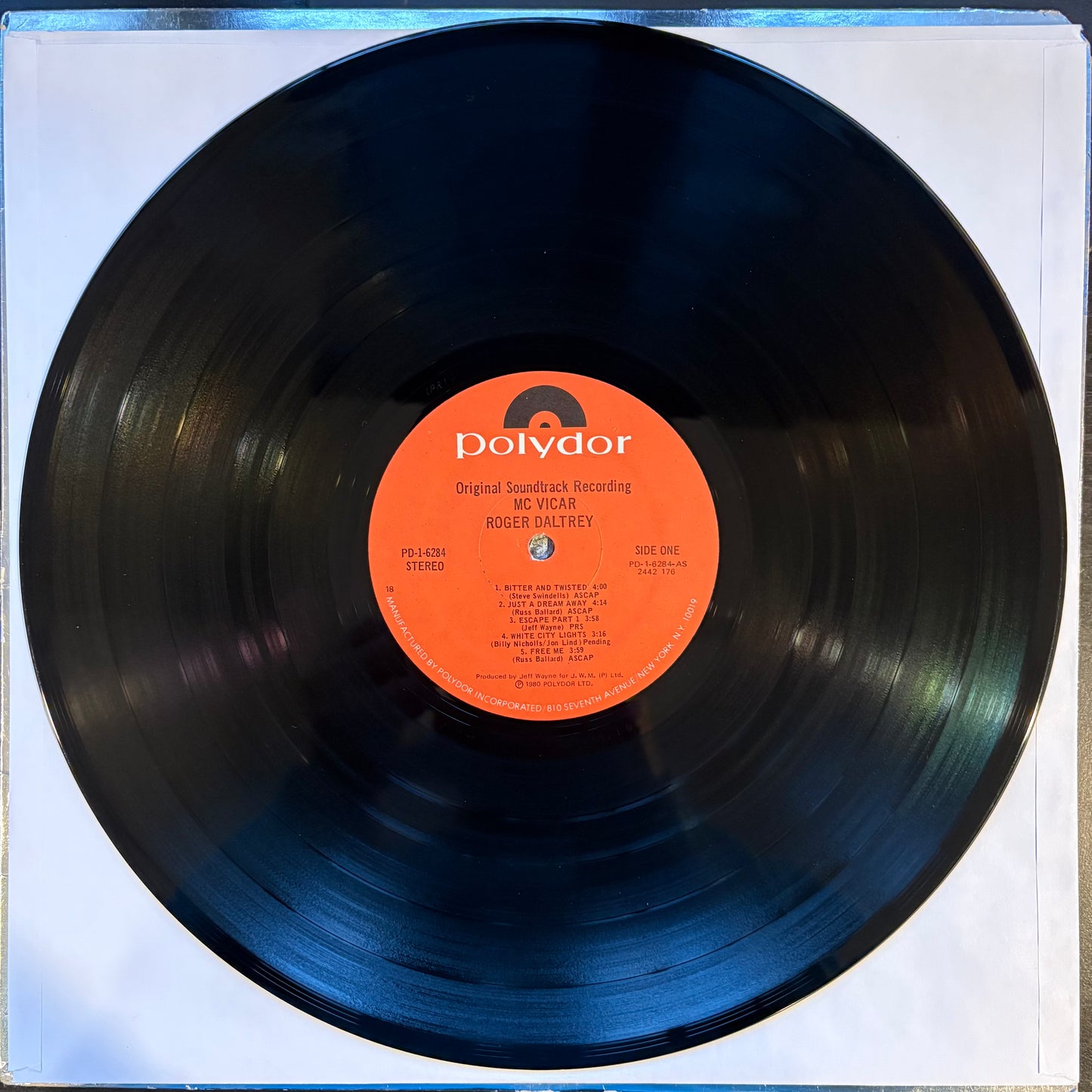 Roger Daltrey, "McVicar Soundtrack" [VG+ Used]