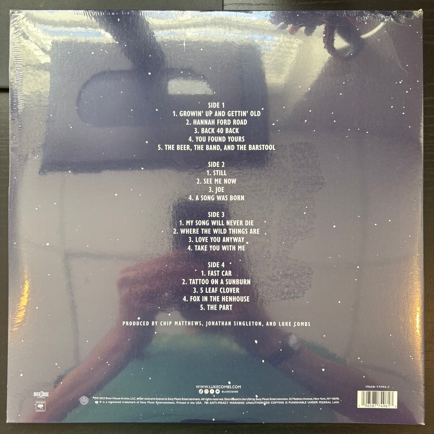 Luke Combs, "Gettin' Old" (Opaque Blue Vinyl) (Sealed) [Used]