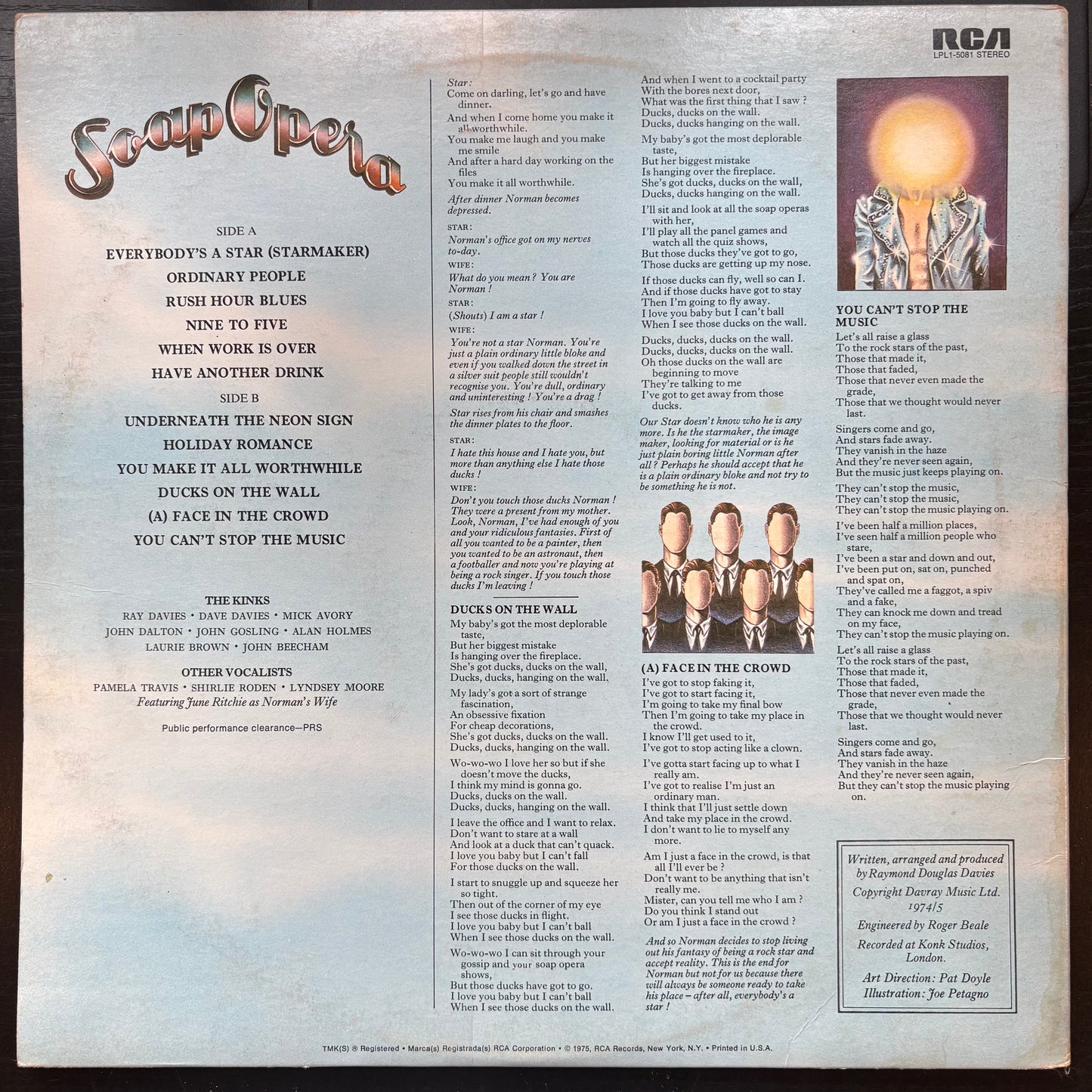 Kinks, "Soap Opera" [VG Used]