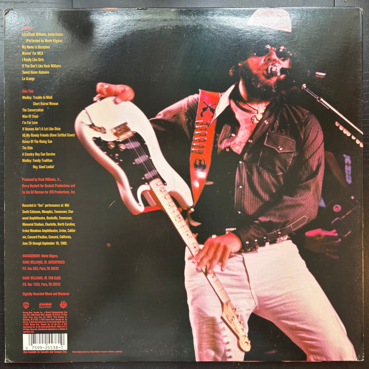 Hank Williams, Jr., "Hank Live" [VG+ Used]