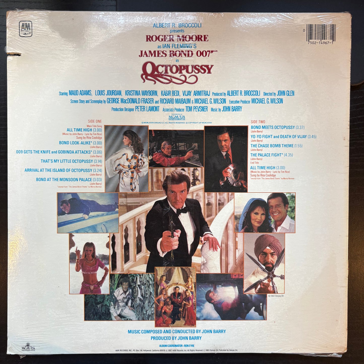 John Barry, "Octopussy Soundtrack" (Sealed) [Used]