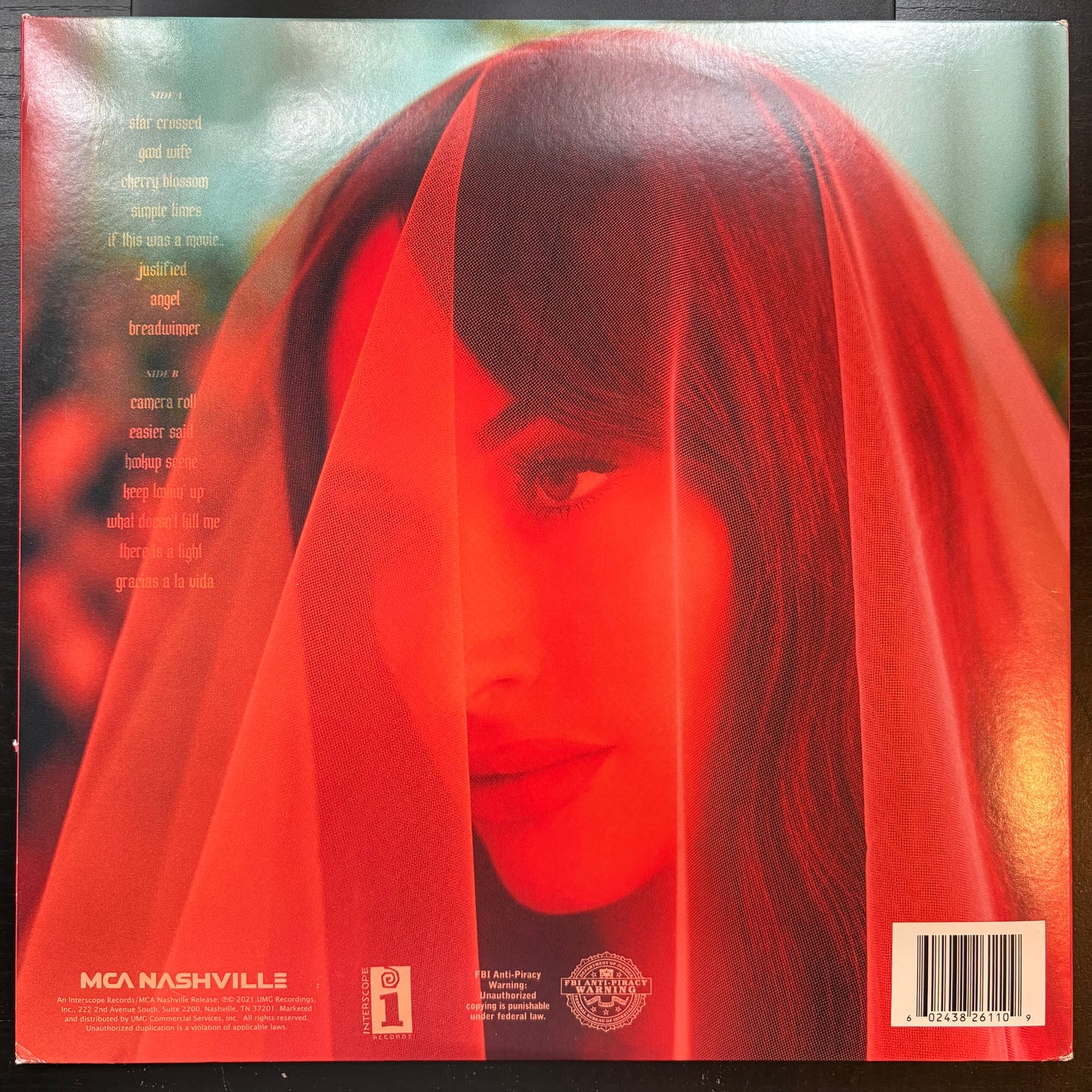 Kacey Musgraves, "Star-Crossed" (LP) (Blue Translucent) [VG Used]