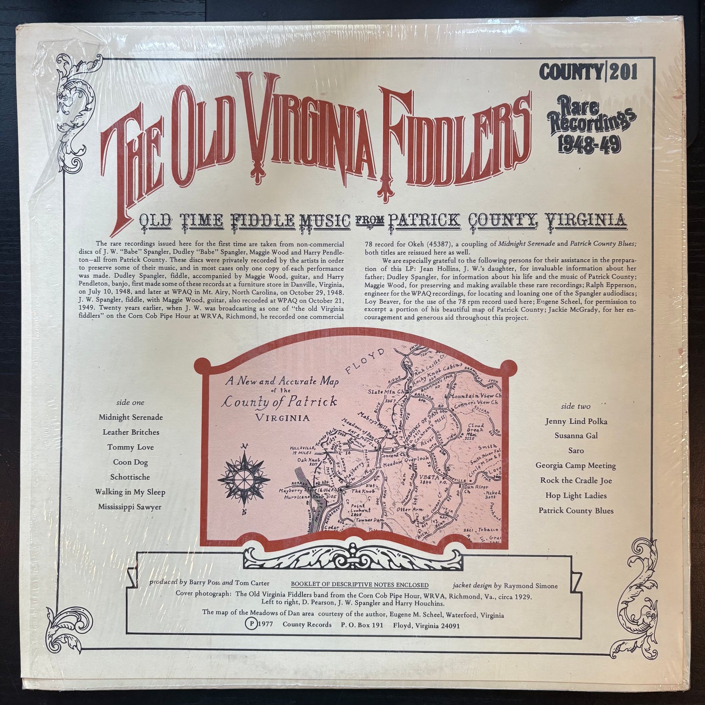 Various Artists, "The Old Virginia Fiddlers" [VG+ Used]