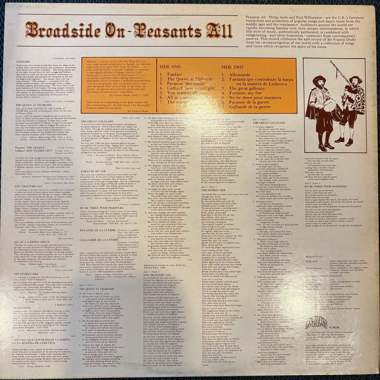 Peasants All, "Broadside On" [VG Used]
