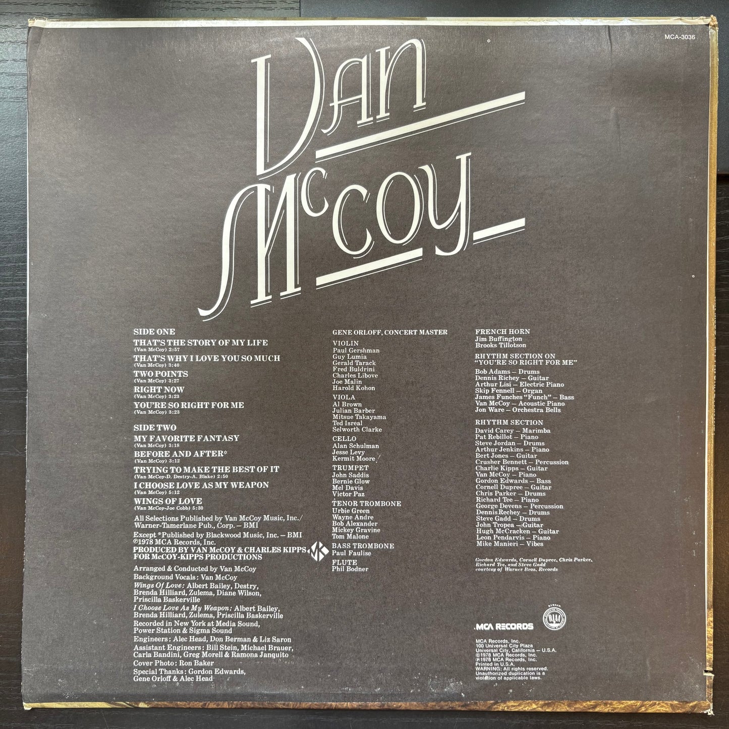 Van McCoy, "My Favorite Fantasy" [VG+ Used]