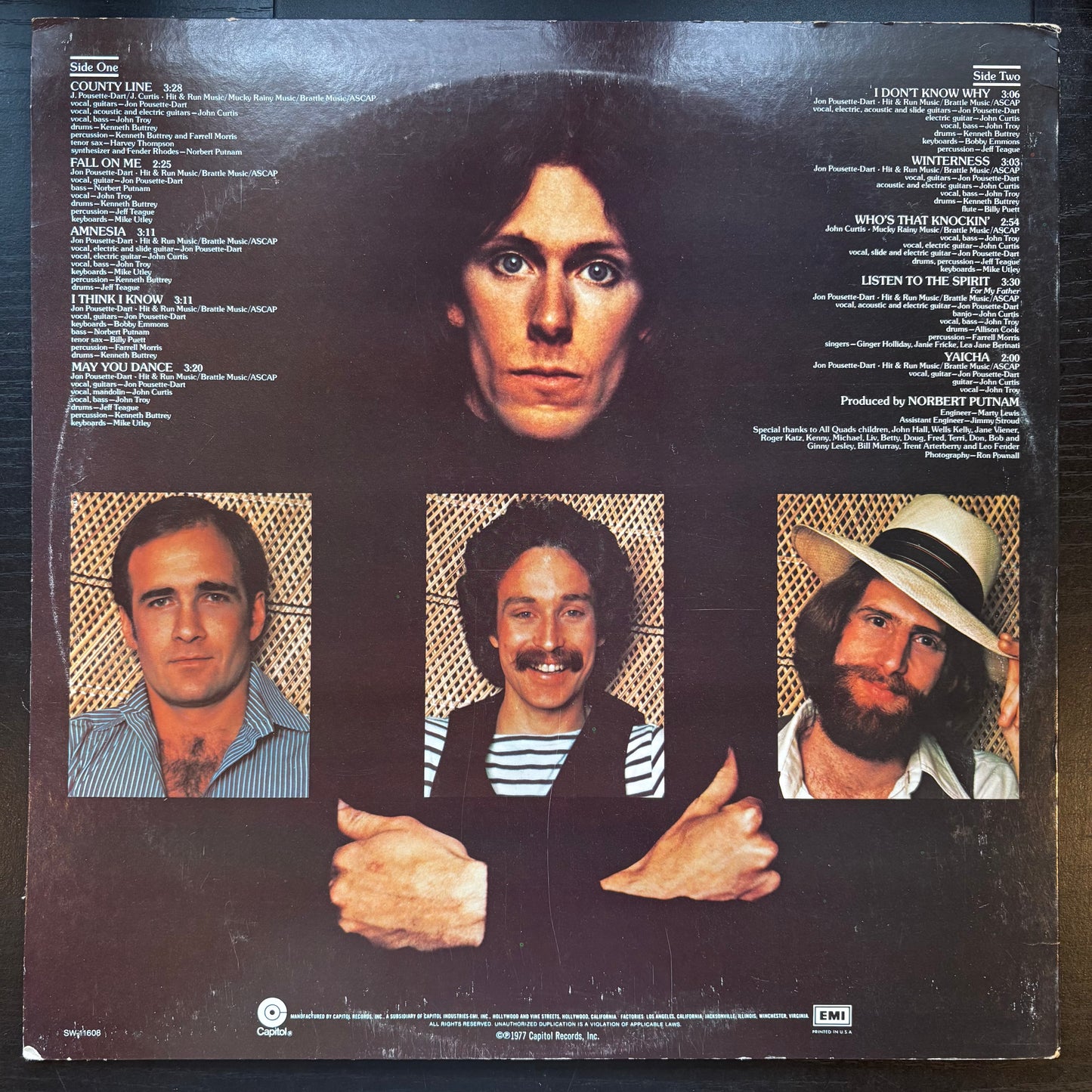 Pousette-Dart Band, "Amnesia" [VG+ Used]