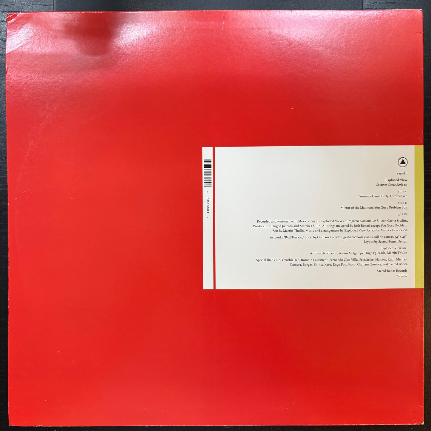 Exploded View, "Summer Came Early" (12" EP) [VG+ Used]