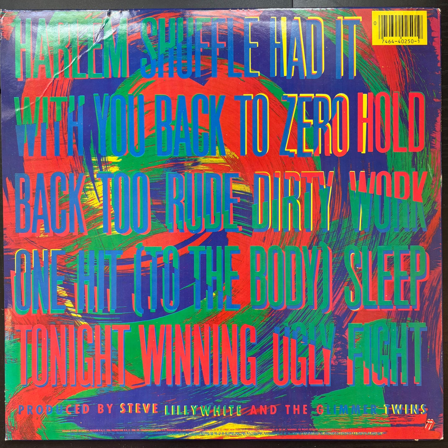 Rolling Stones, "Dirty Work" [VG Used]