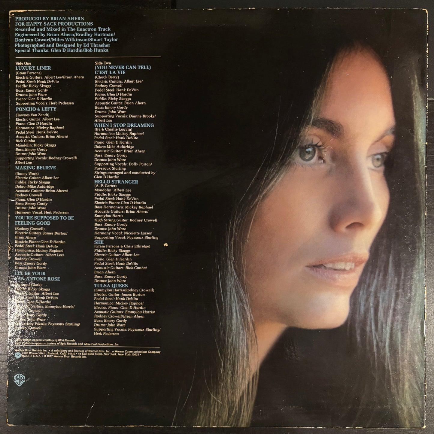 Emmylou Harris, "Luxury Liner" [VG+ Used]