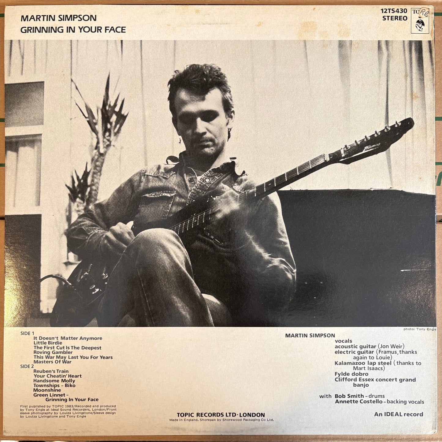 Martin Simpson, "Grinning In Your Face" [VG+ Used]