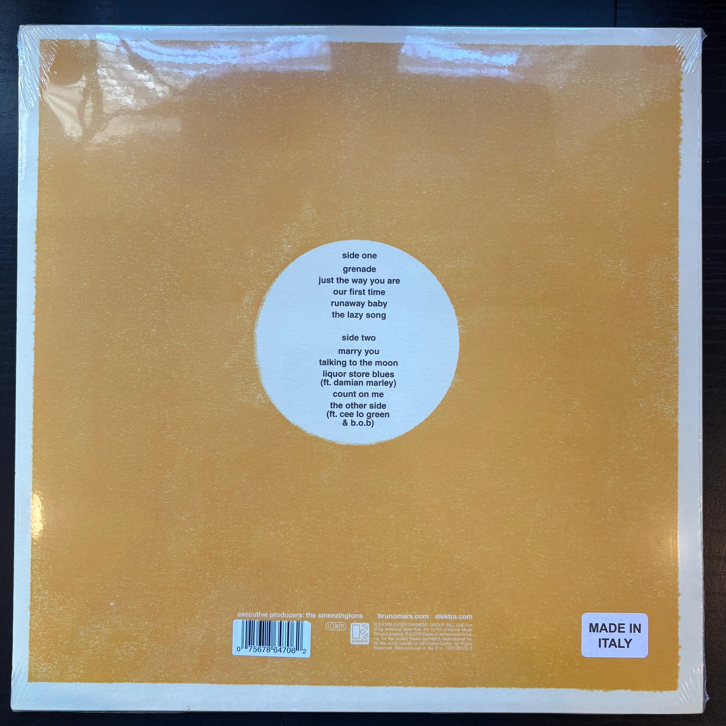 Bruno Mars, "Doo-wops & Hooligans" (Yellow Vinyl) (Sealed) [Used]