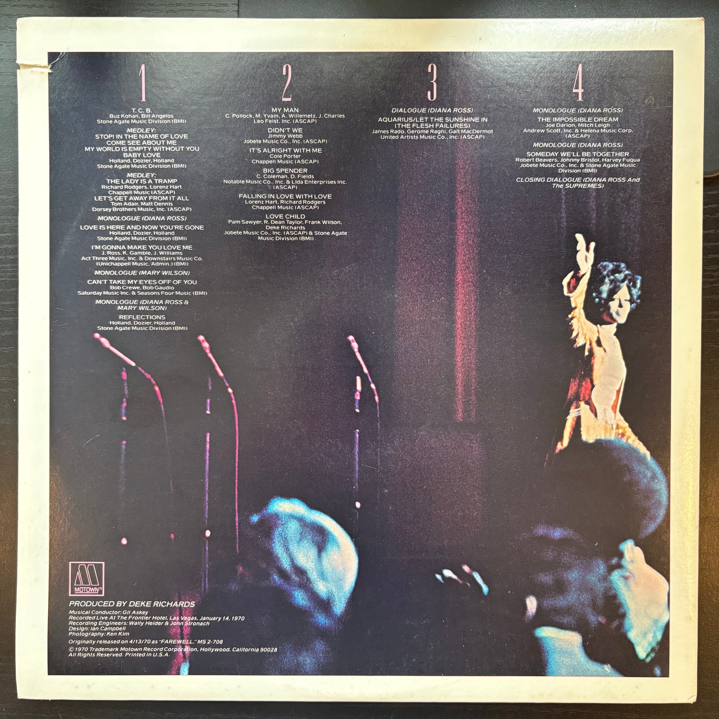 Diana Ross & The Supremes, "Captured Live on Stage!" [VG+ Used]