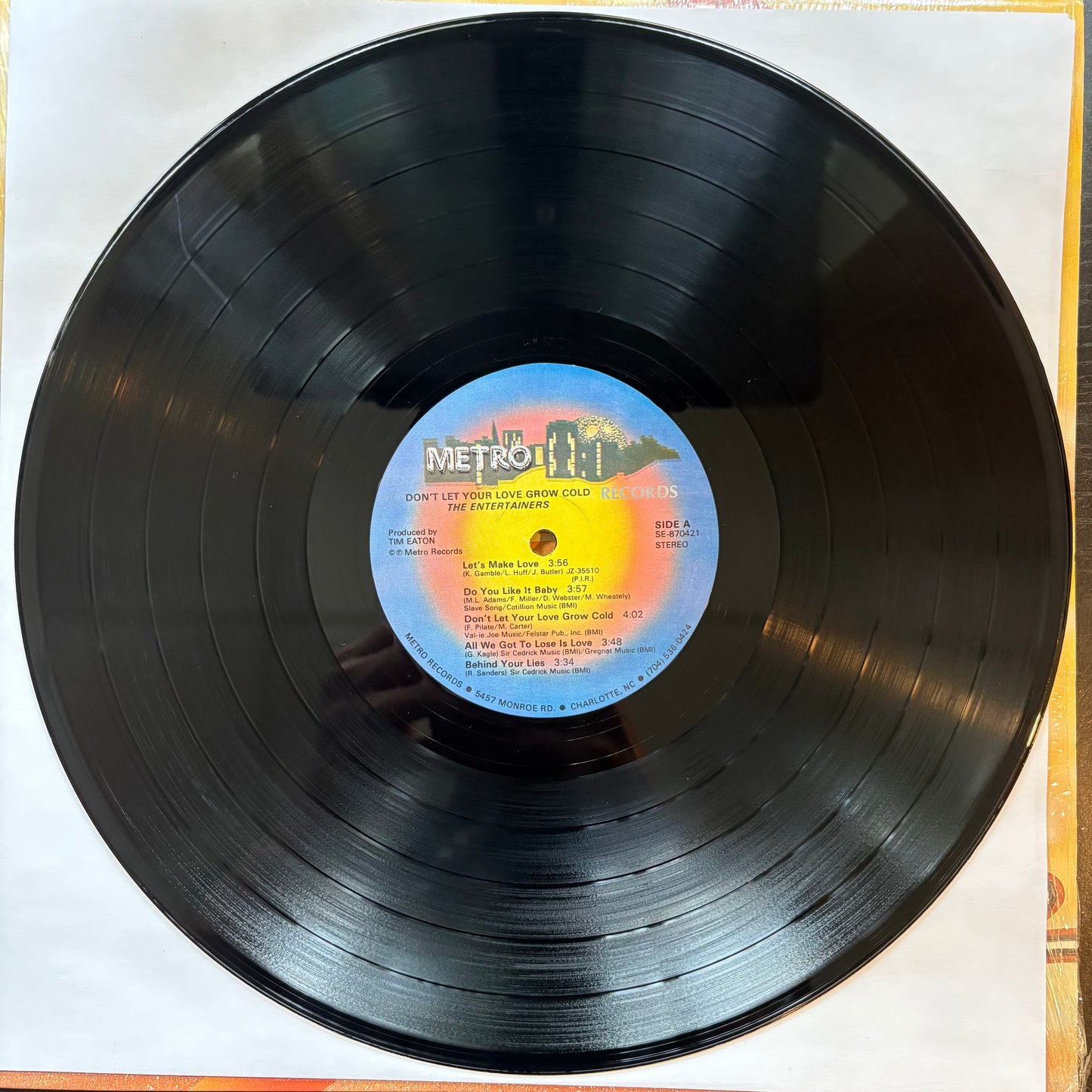 Entertainers, "Don't Let Your Love Grow Cold" (LP) [VG Used]