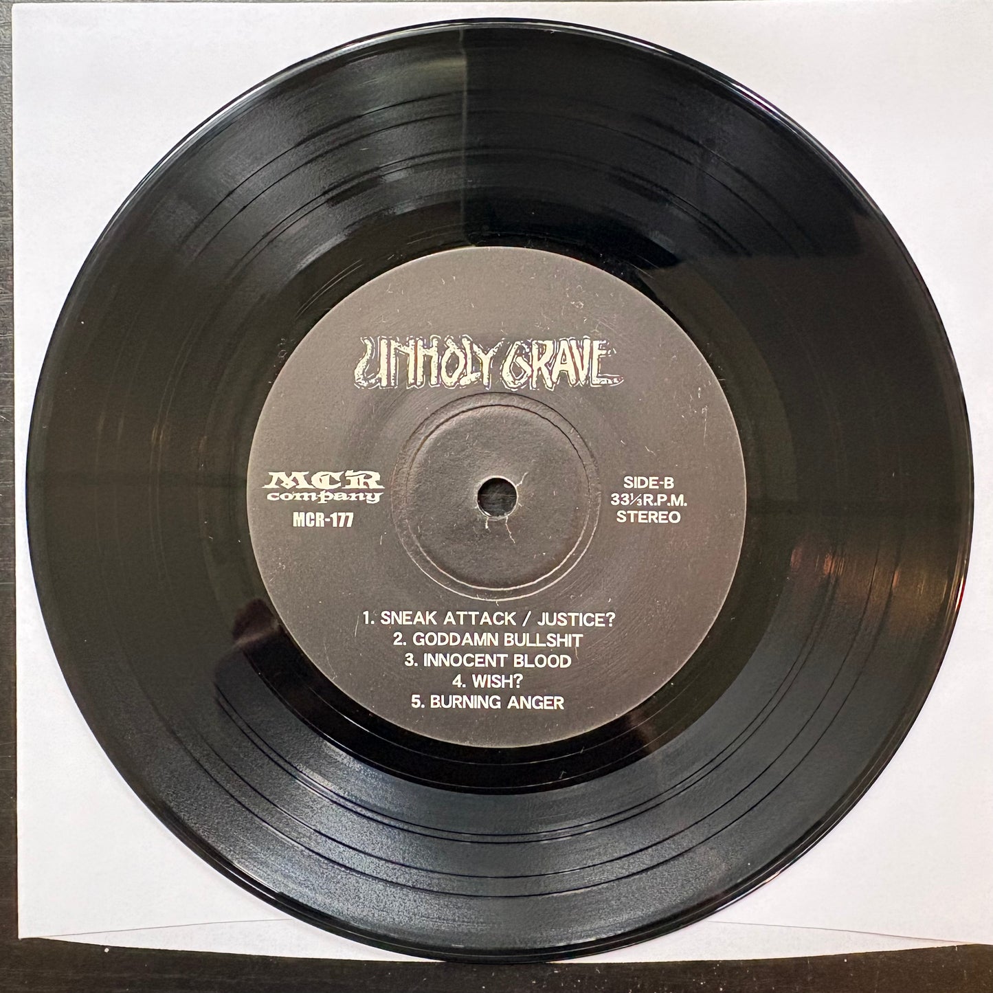 Dropdead / Unholy Grave, "Split" (7") [VG Used]