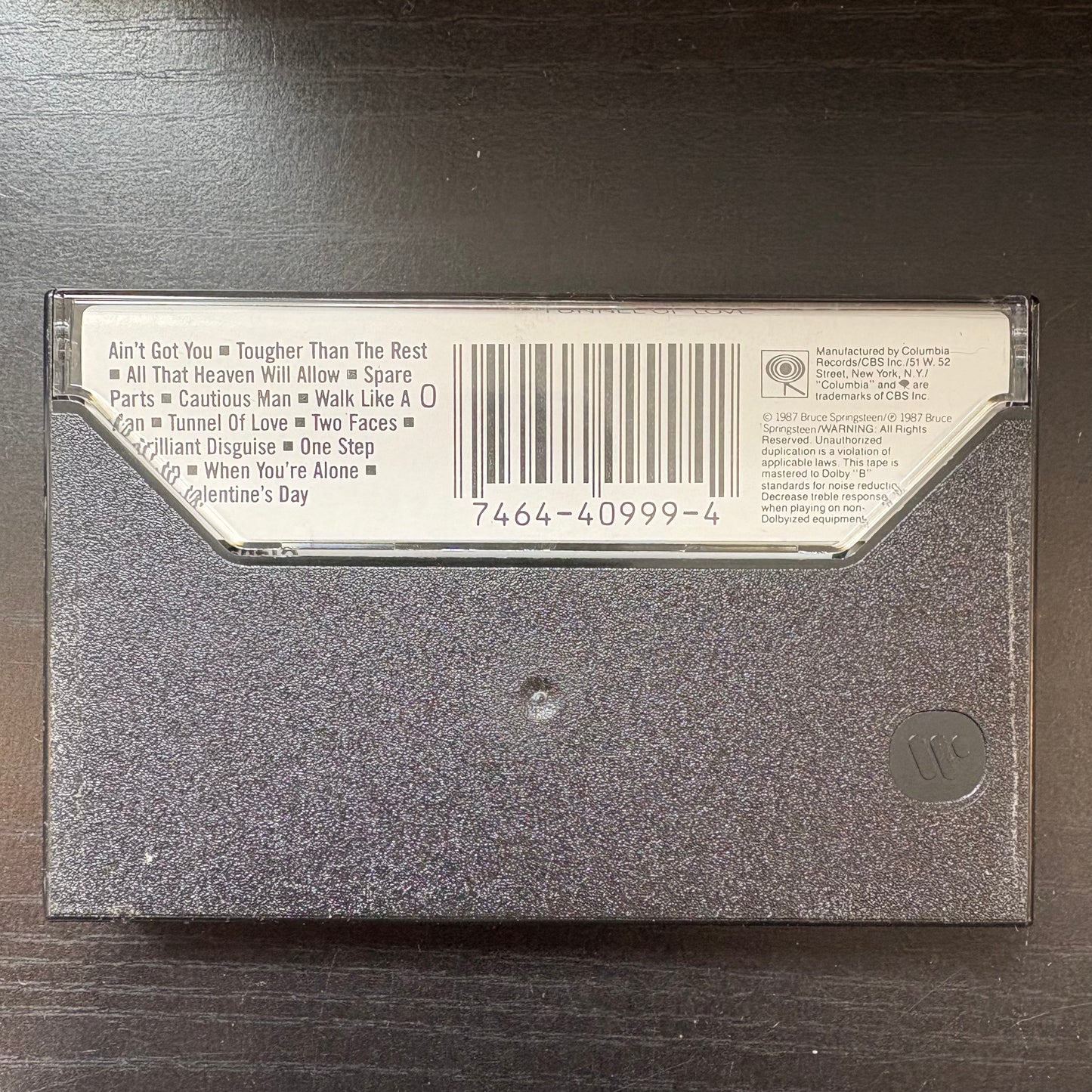 Bruce Springsteen, "Tunnel of Love" [Cassette]