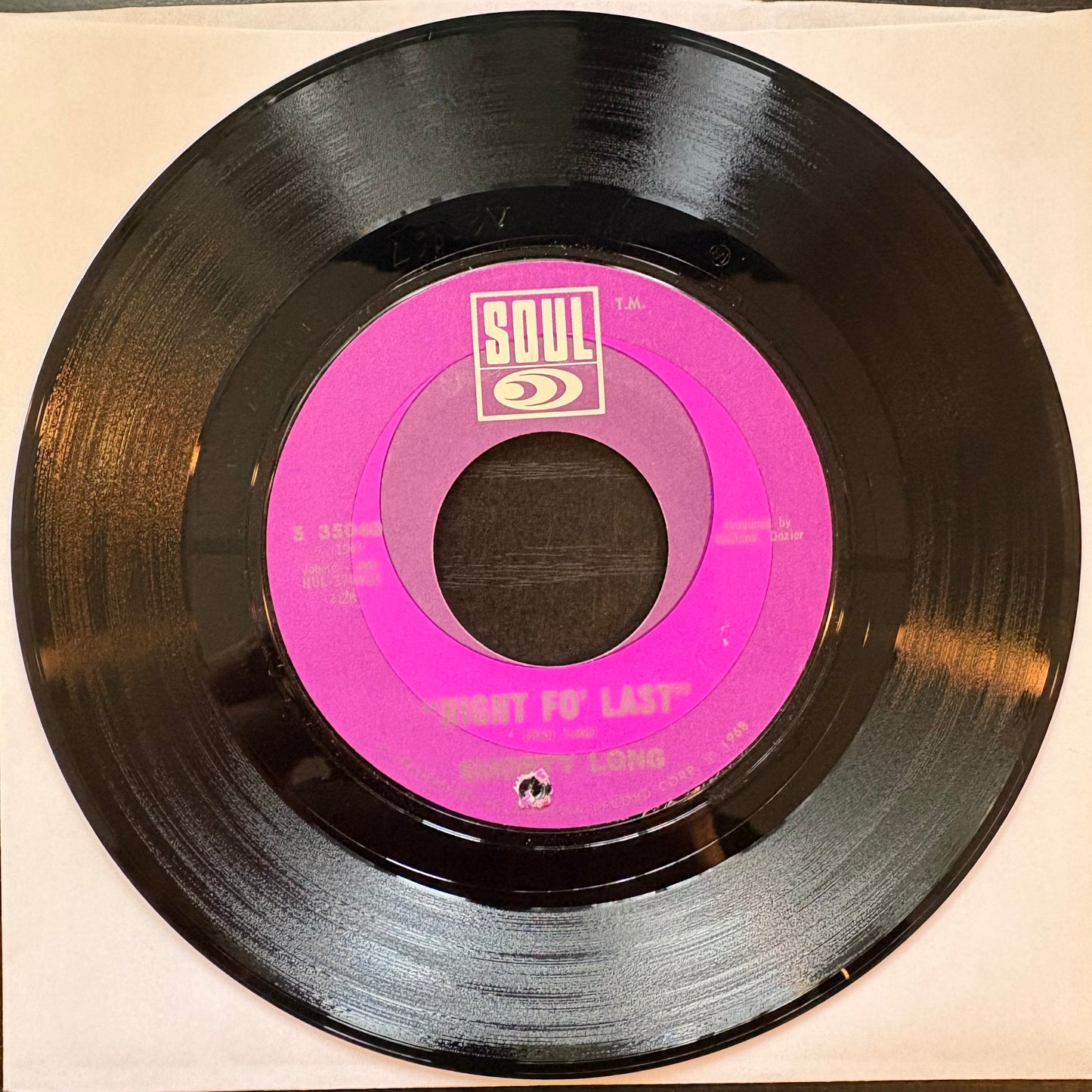 Shorty Long, "Night fo' Last" (7") [VG+ Used]