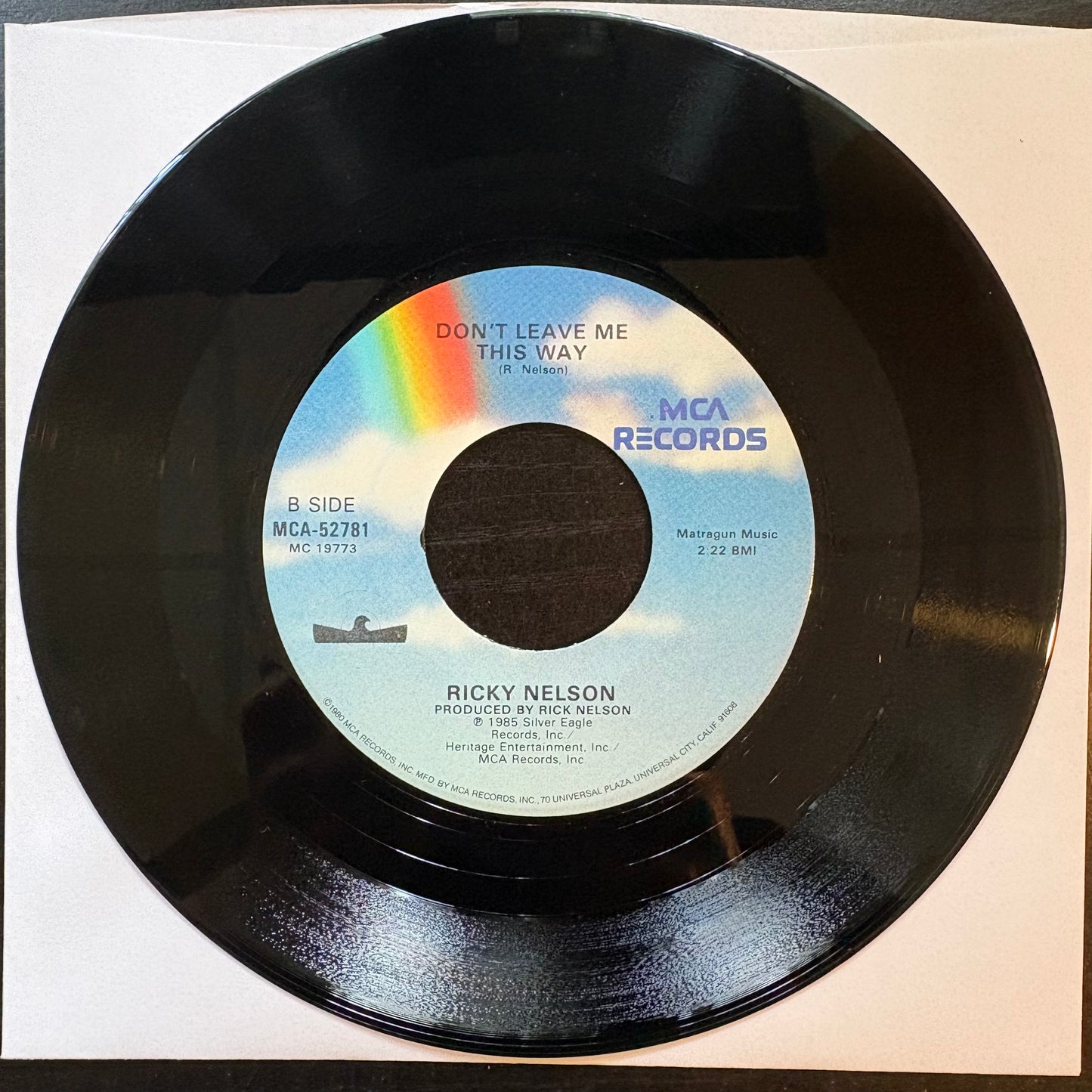Ricky Nelson, "You Know What I Mean" (7") [VG Used]