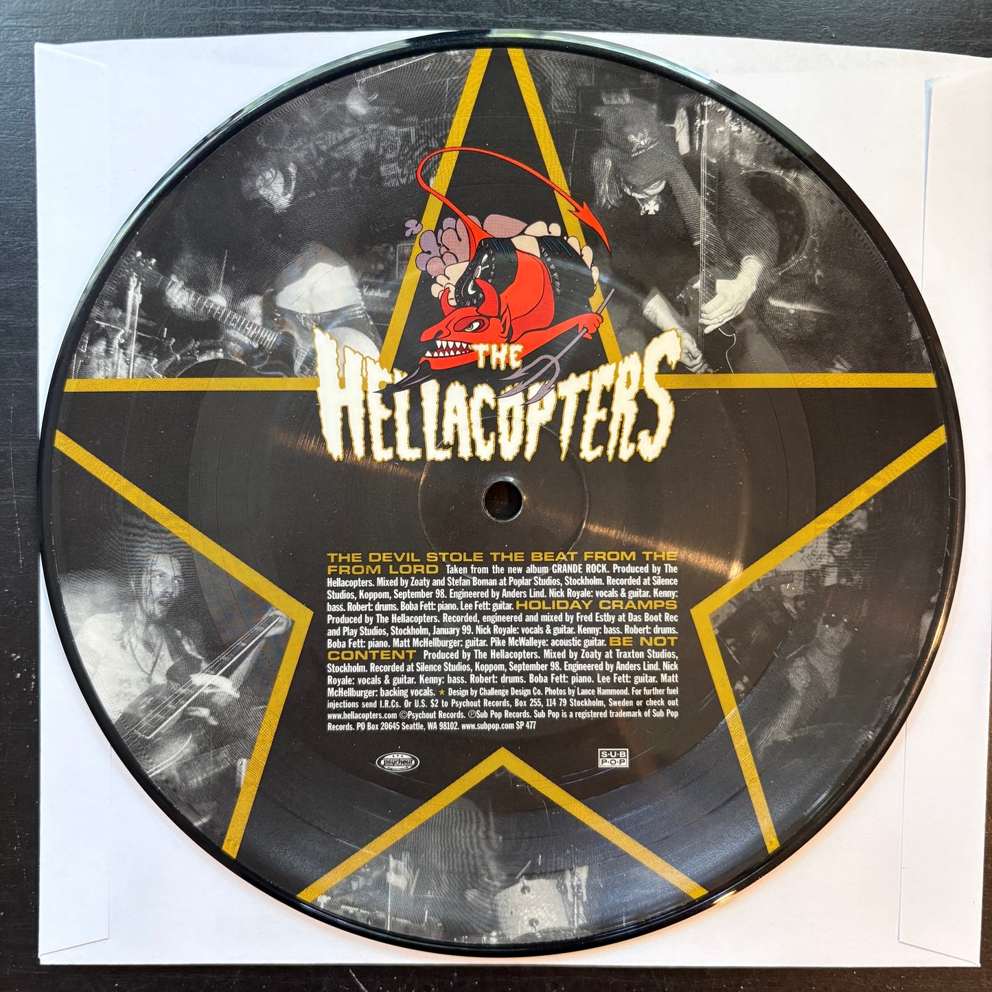 Hellacopters, "The Devil Stole the Beat from the Lord" (7") (Picture Disc) [VG- Used]