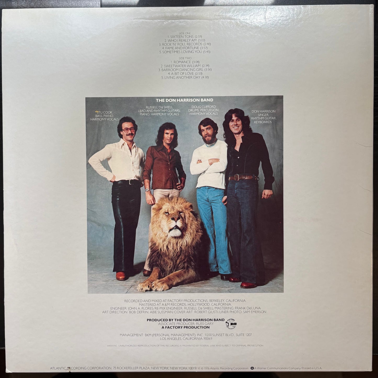 Don Harrison Band, "The Don Harrison Band" [VG+ Used]