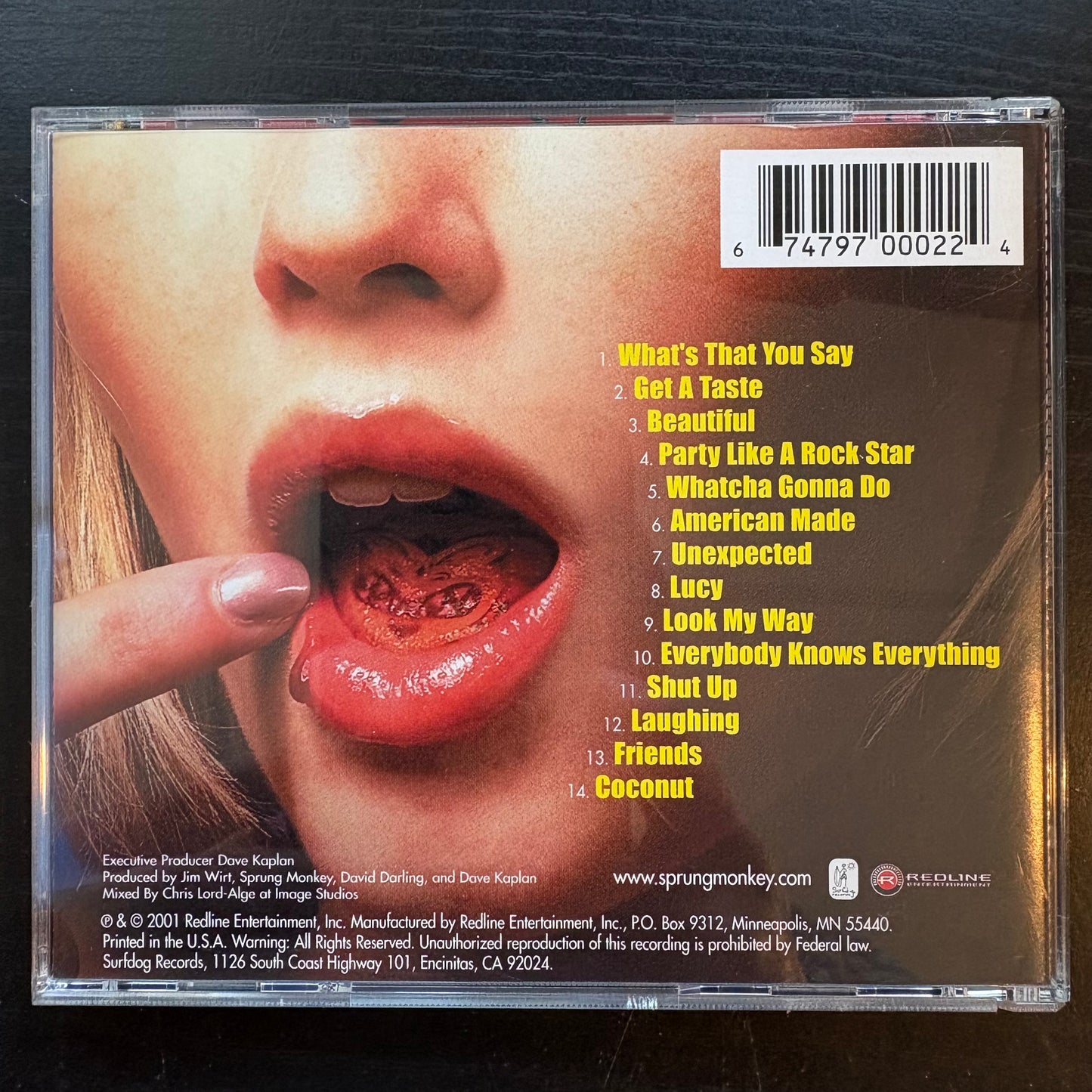 Sprung Monkey, "Get a Taste" [Used CD]