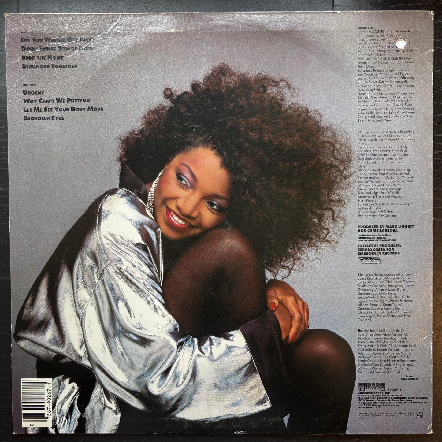 Shannon, "Do You Wanna Get Away" [VG Used]