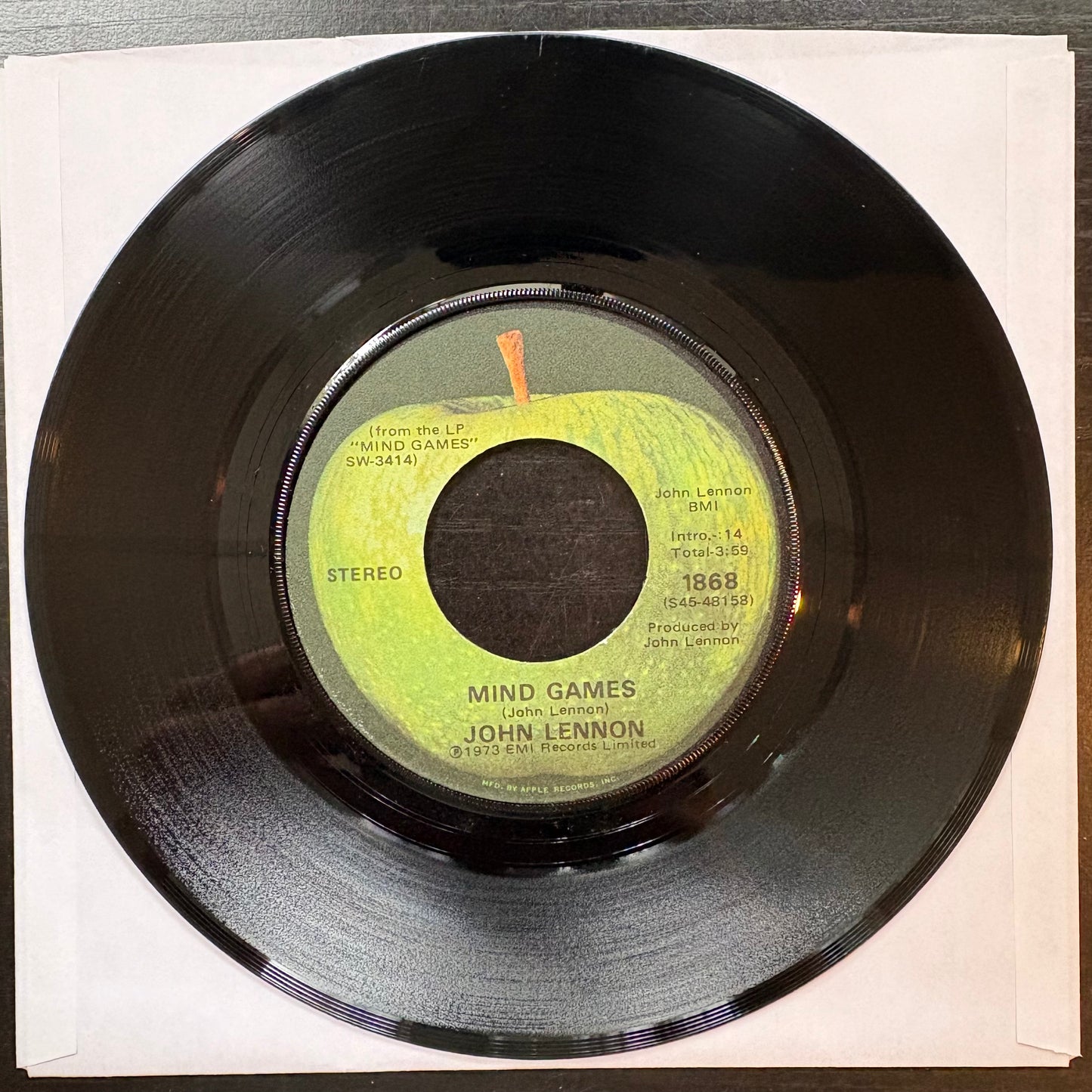 John Lennon, "Mind Games" (7") [VG Used]
