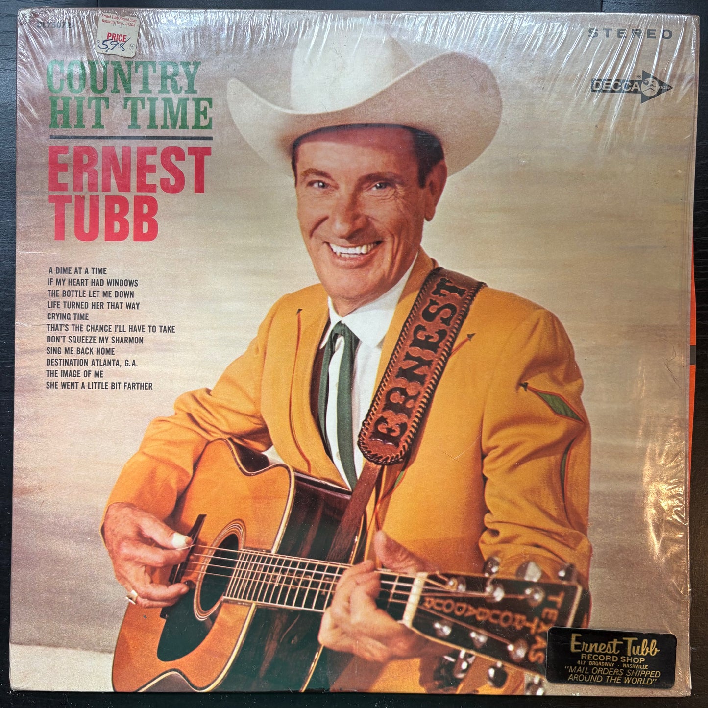 Ernest Tubb, "Country Hit Time" (LP) [VG+ Used]