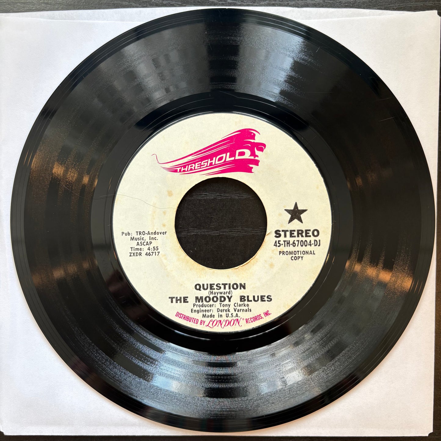 Moody Blues, "Question" (Promo 7") [VG Used]