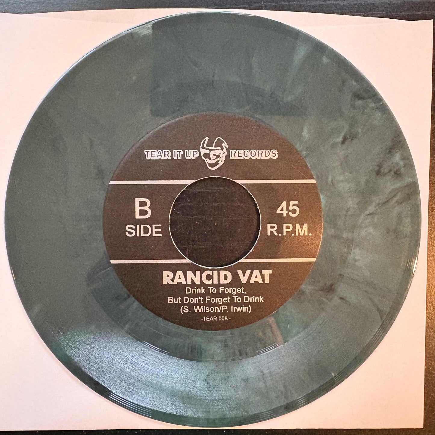 Rancid Vat, "Hitler & Stalin: The Dream Team" (7") (Dark Green Marbled) [VG Used]
