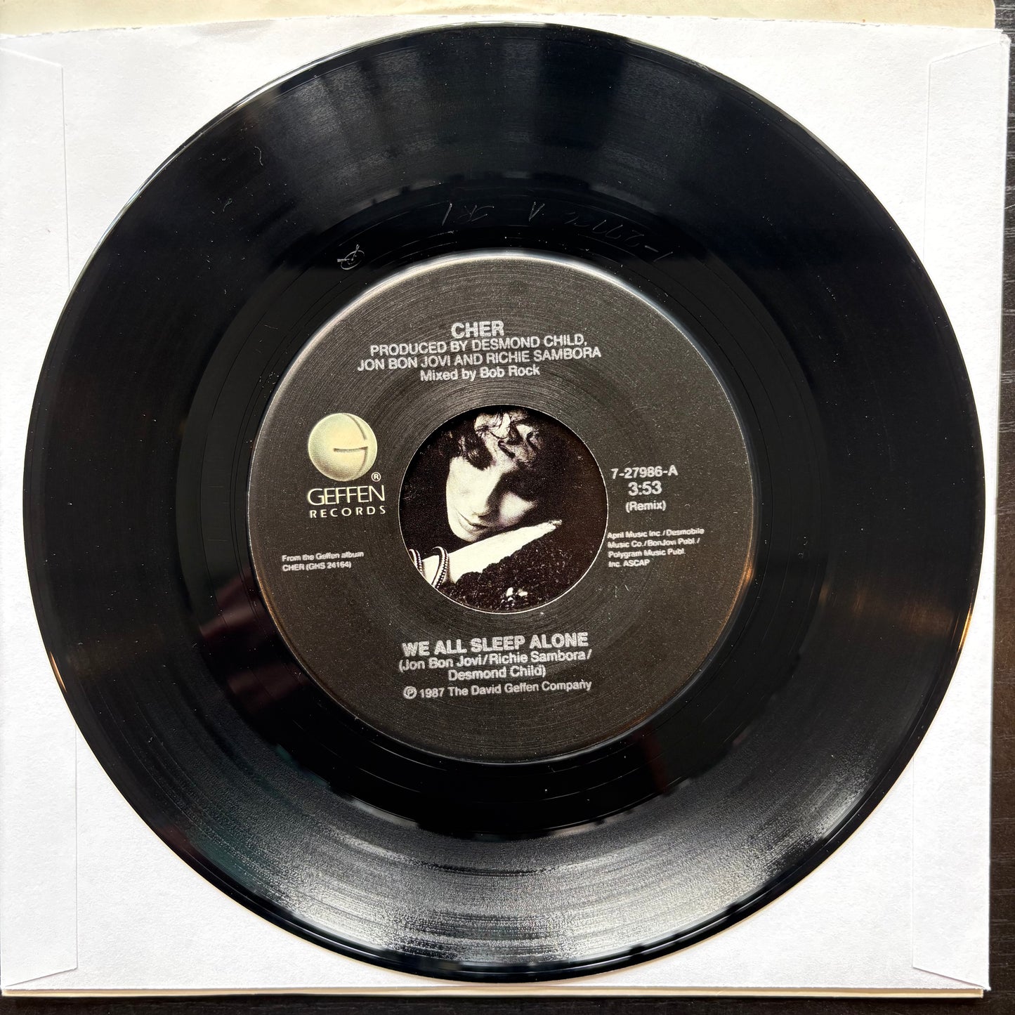Cher, "We All Sleep Alone" (7") [VG+ Used]