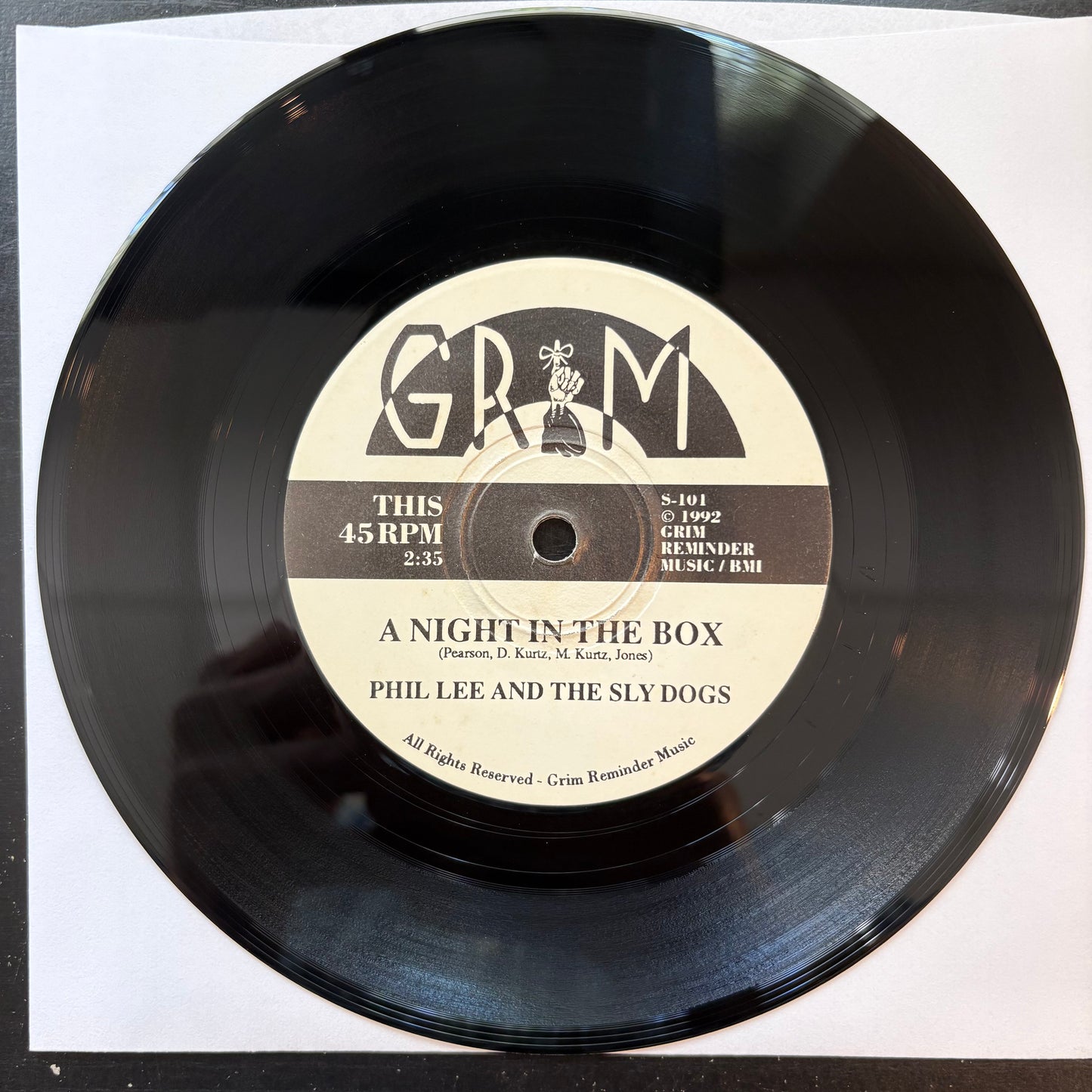 Phil Lee & The Sly Dogs / The Backsliders, "Split" (7") [EX Used]