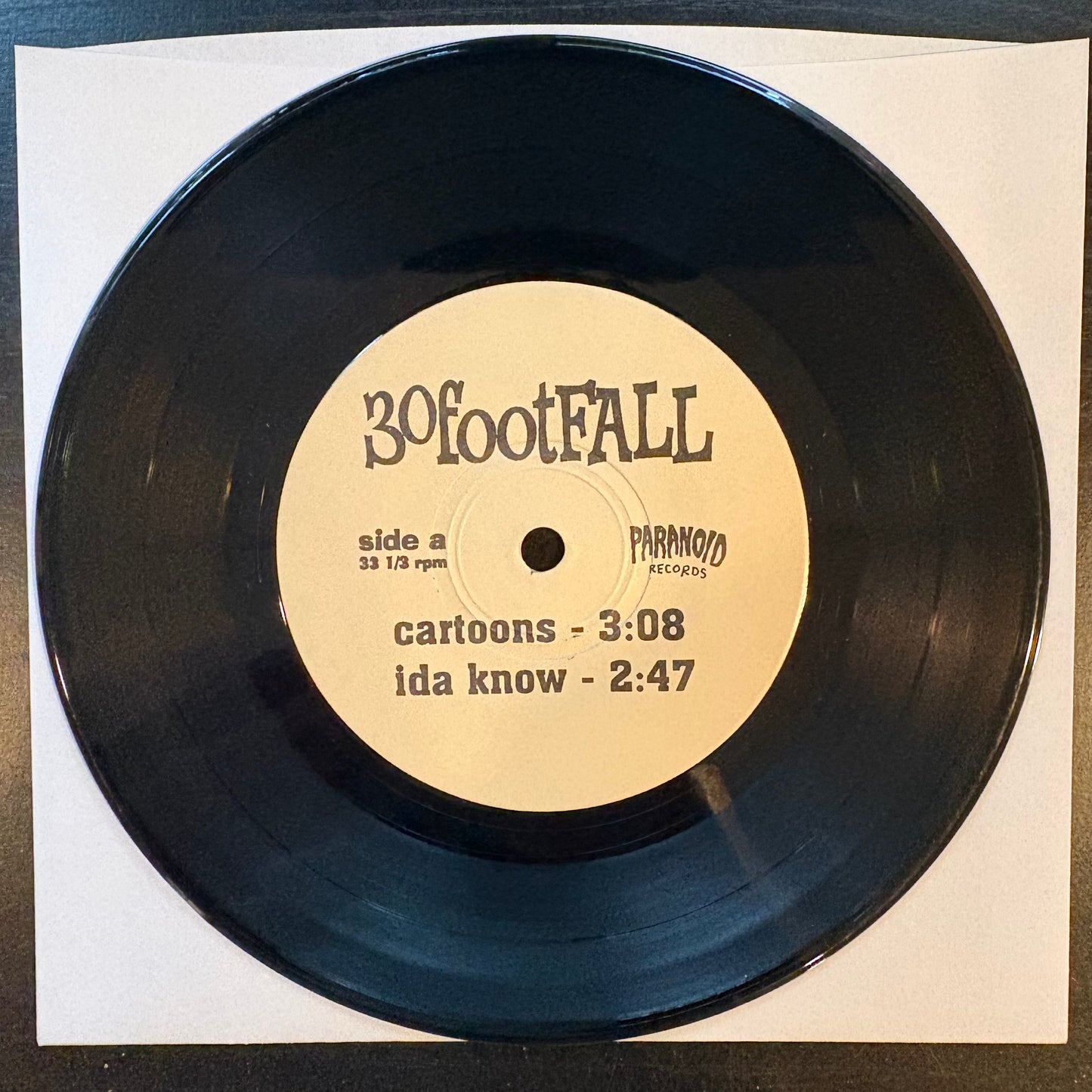 30footFALL, "Cartoons" (7") [VG Used]