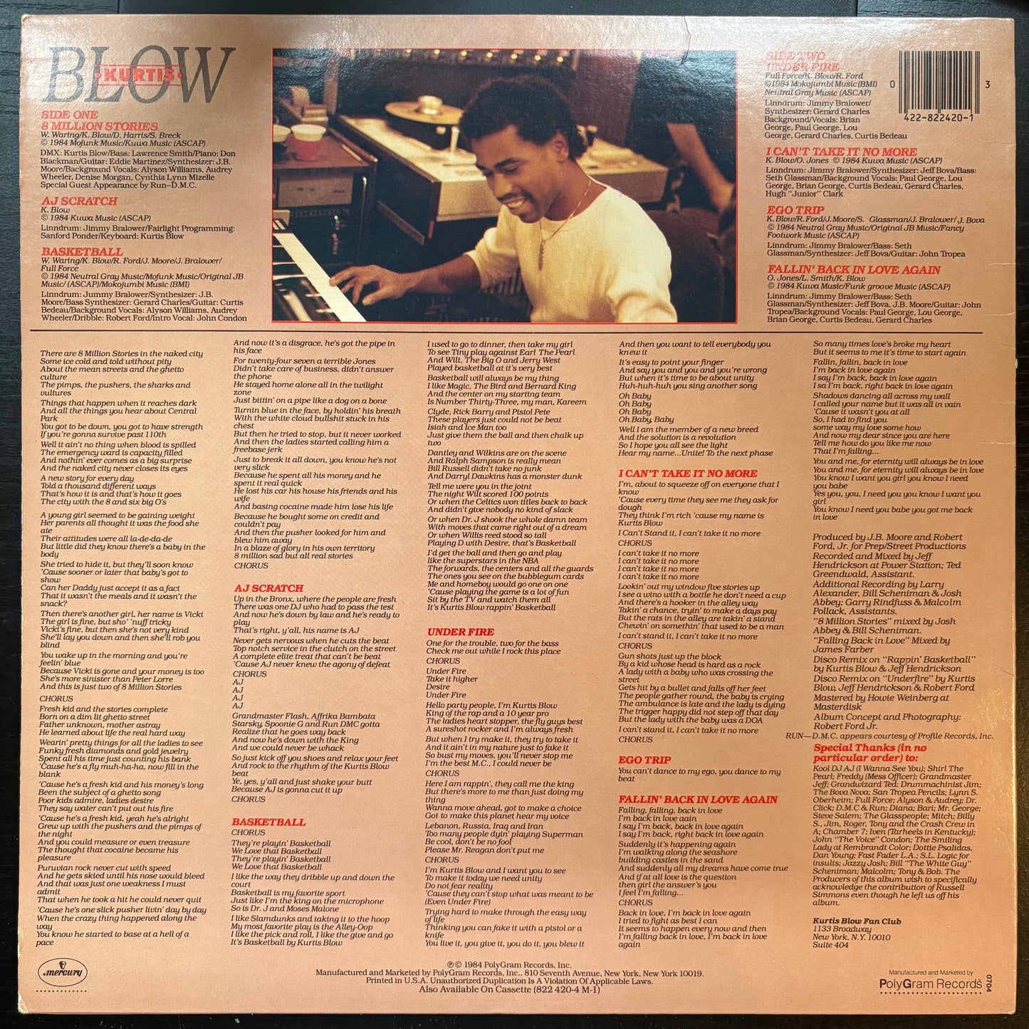 Kurtis Blow, "Ego Trip" (LP) [VG+ Used]