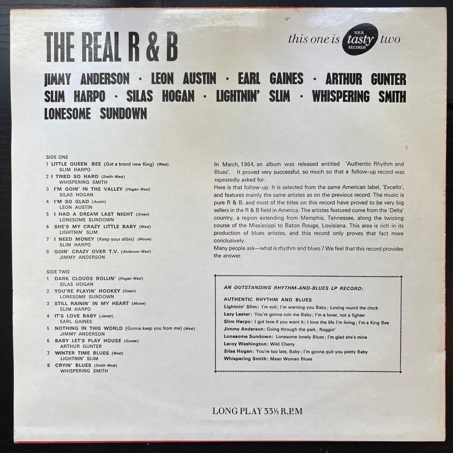 Various Artists, "The Real R&B" [VG+ Used]
